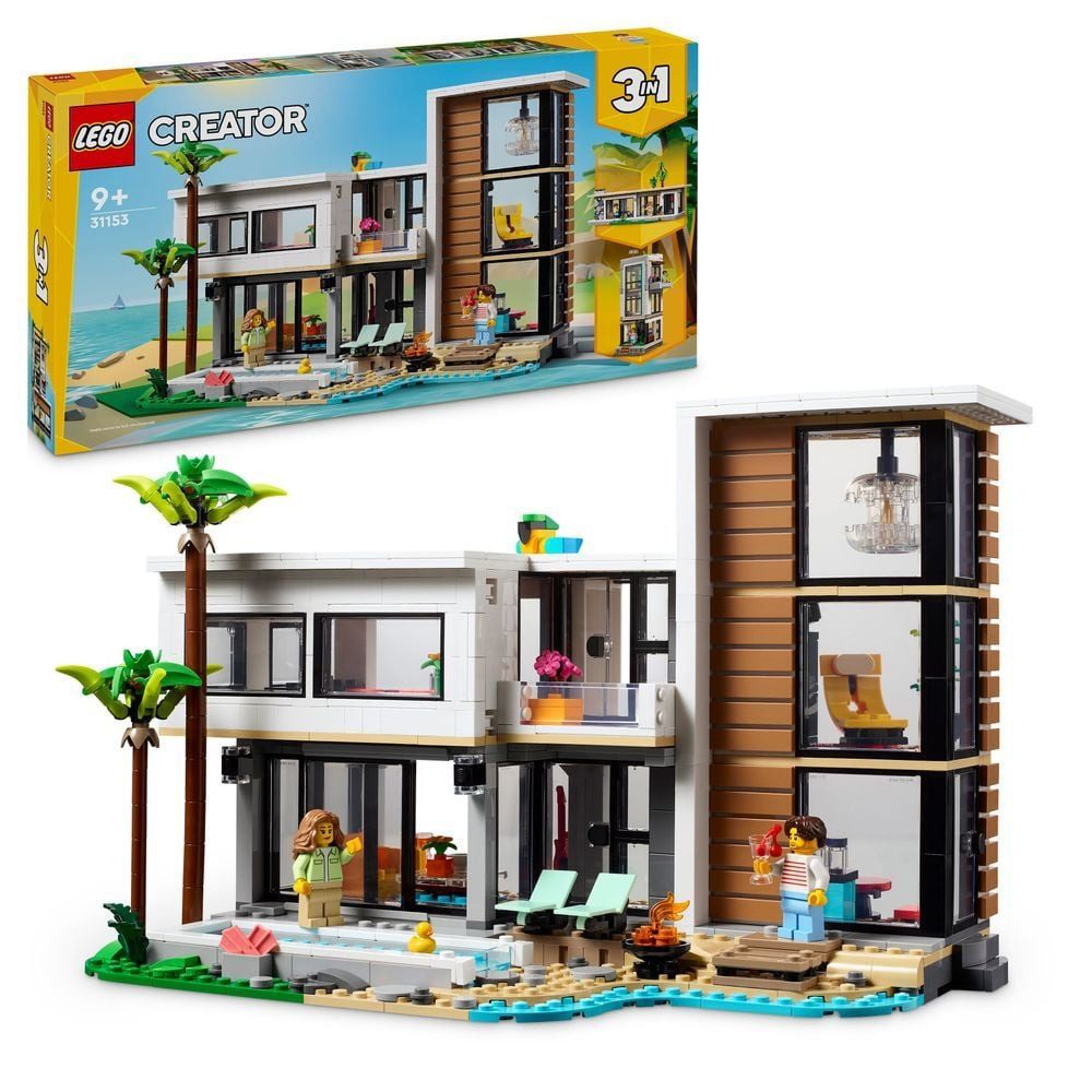 LEGO® Creator 3in1 - Modernes Haus (31153) Konstruktions-Spielset, (939 St)