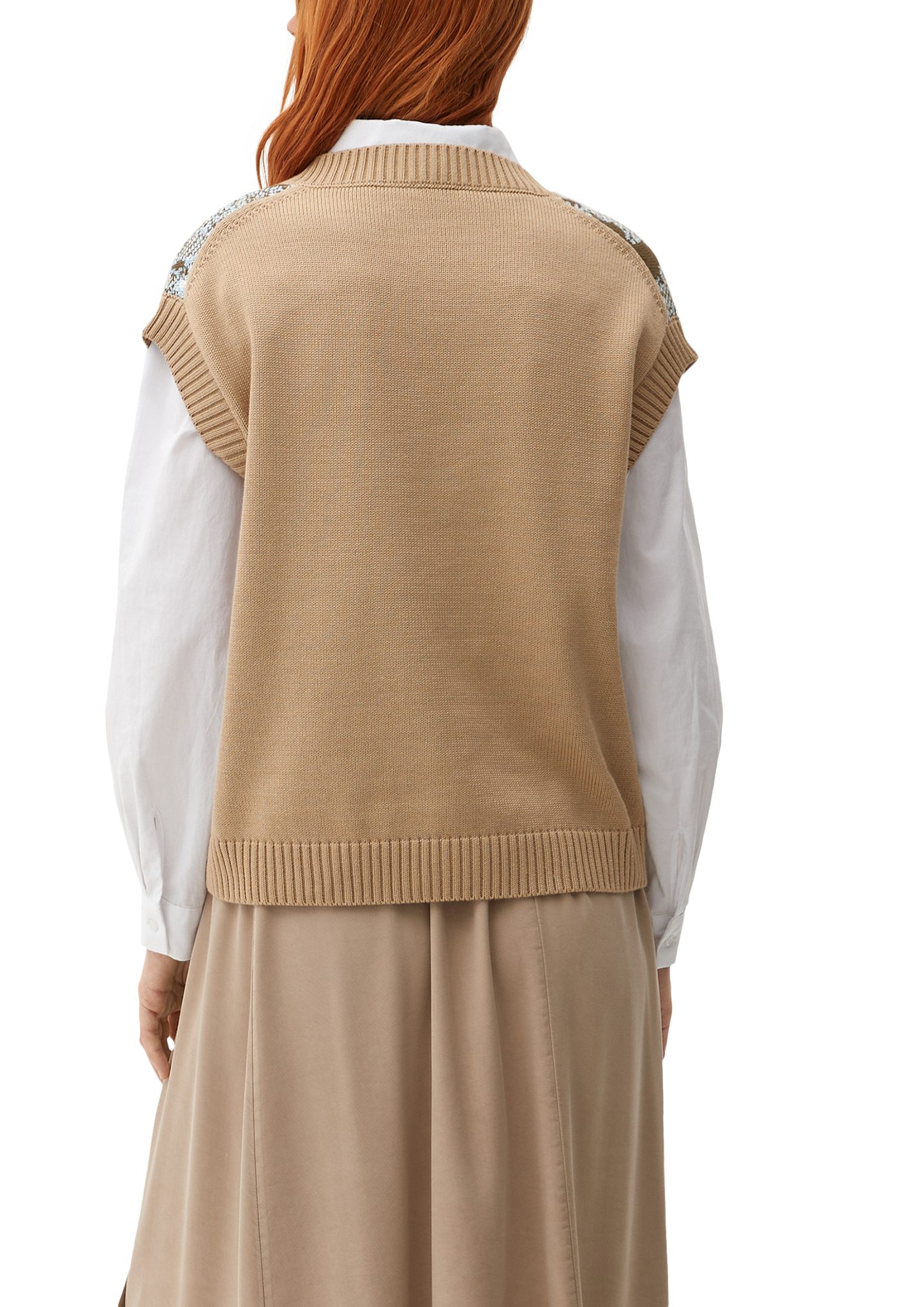 s.Oliver Strickpullover Pullunder mit Muster abstraktem