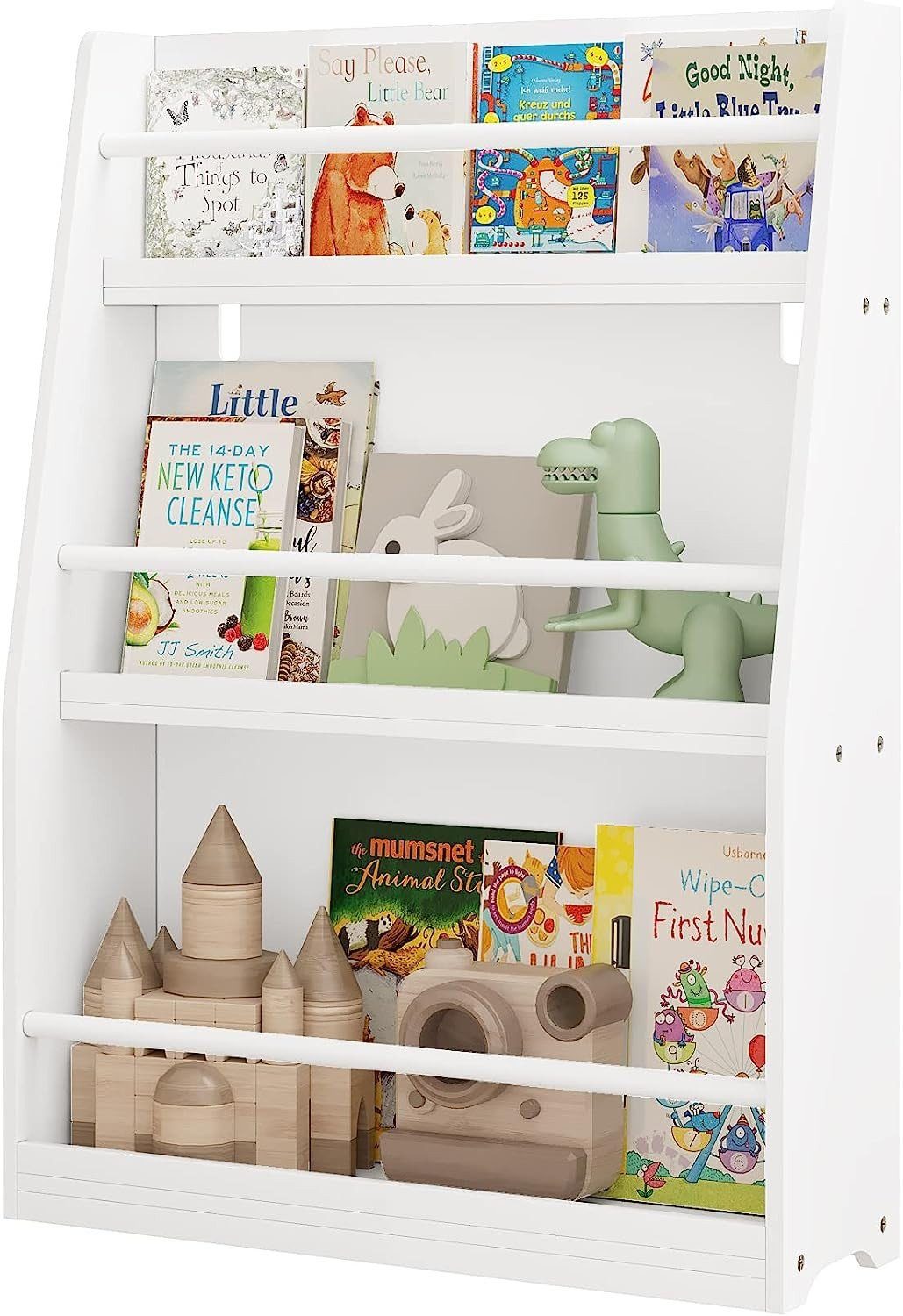 EUGAD Kinderregal, 1-tlg., Kinderbücherregal mit 3 offenen Fächern aus MDF günstig online kaufen