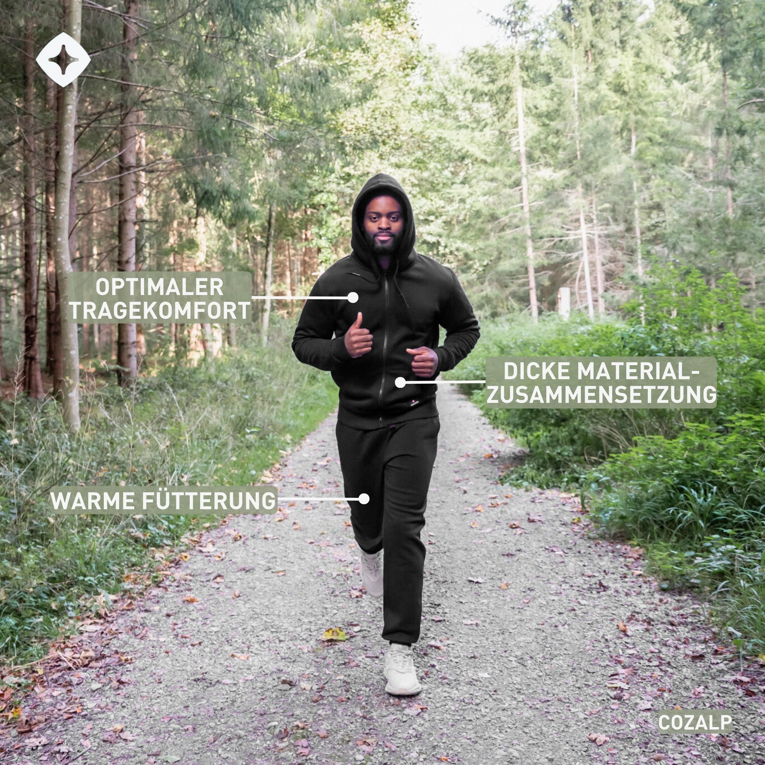 Höhenhorn Trainingsanzug Cozalp Herren Jogging Anzug für Männer Hausanzug Sport, Hochwertige Baumwolle, weiche Innenseite, angenehm warm