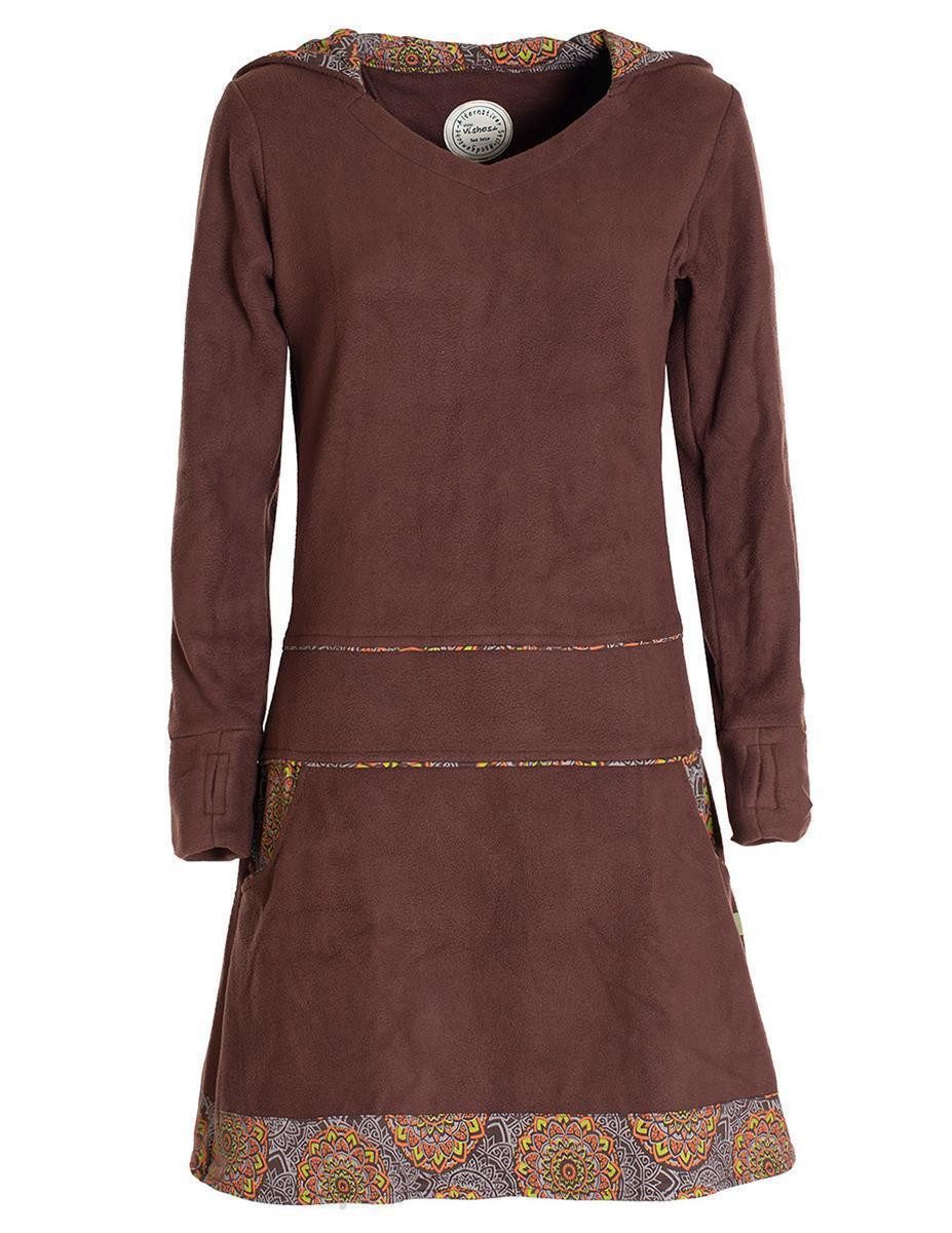 Vishes Midikleid Extra warmes Winterkleid Damen Pullover-Kleid Sweatkleid E günstig online kaufen