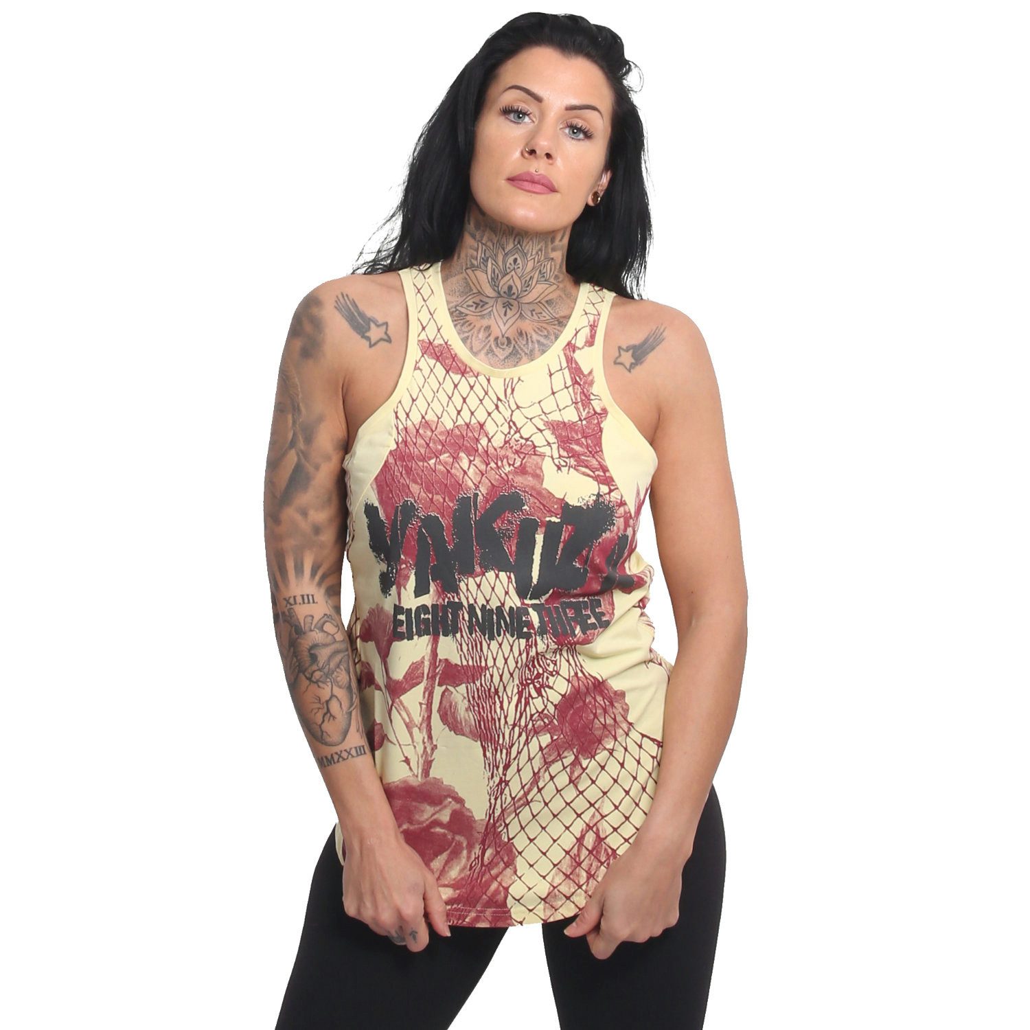 YAKUZA Tanktop Mesh Rose