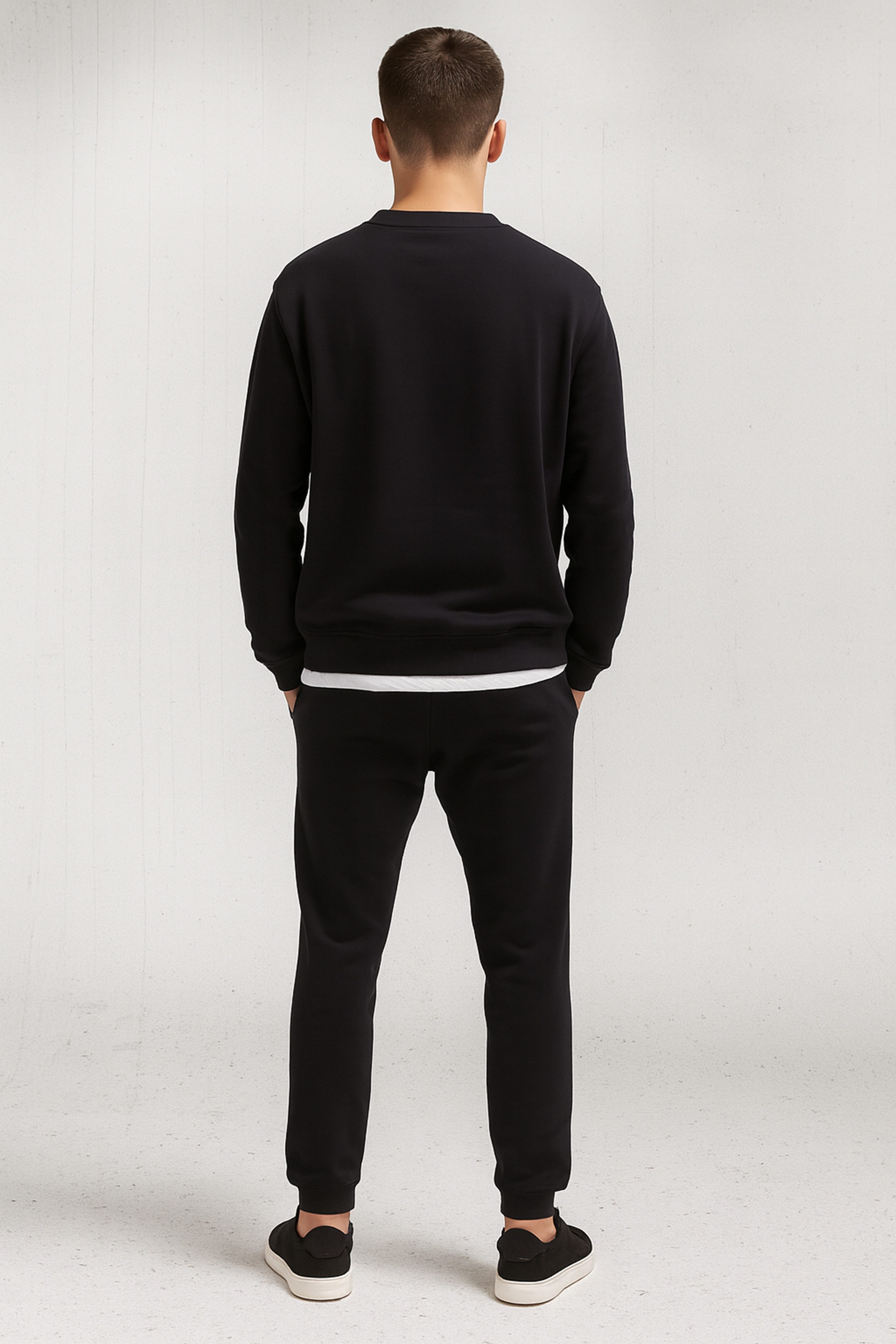 Banco Rundhalspullover Herren Sweatshirt Crew Neck - Relaxed Fit, Baumwolle günstig online kaufen