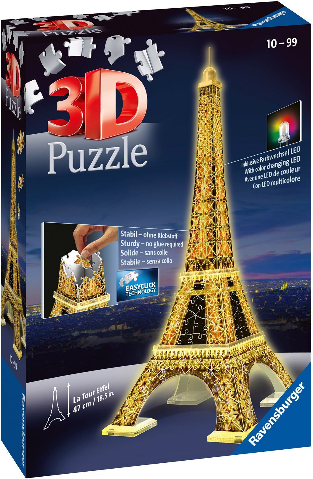 Ravensburger 3D-Puzzle Eiffelturm bei Nacht, 216 günstig online kaufen
