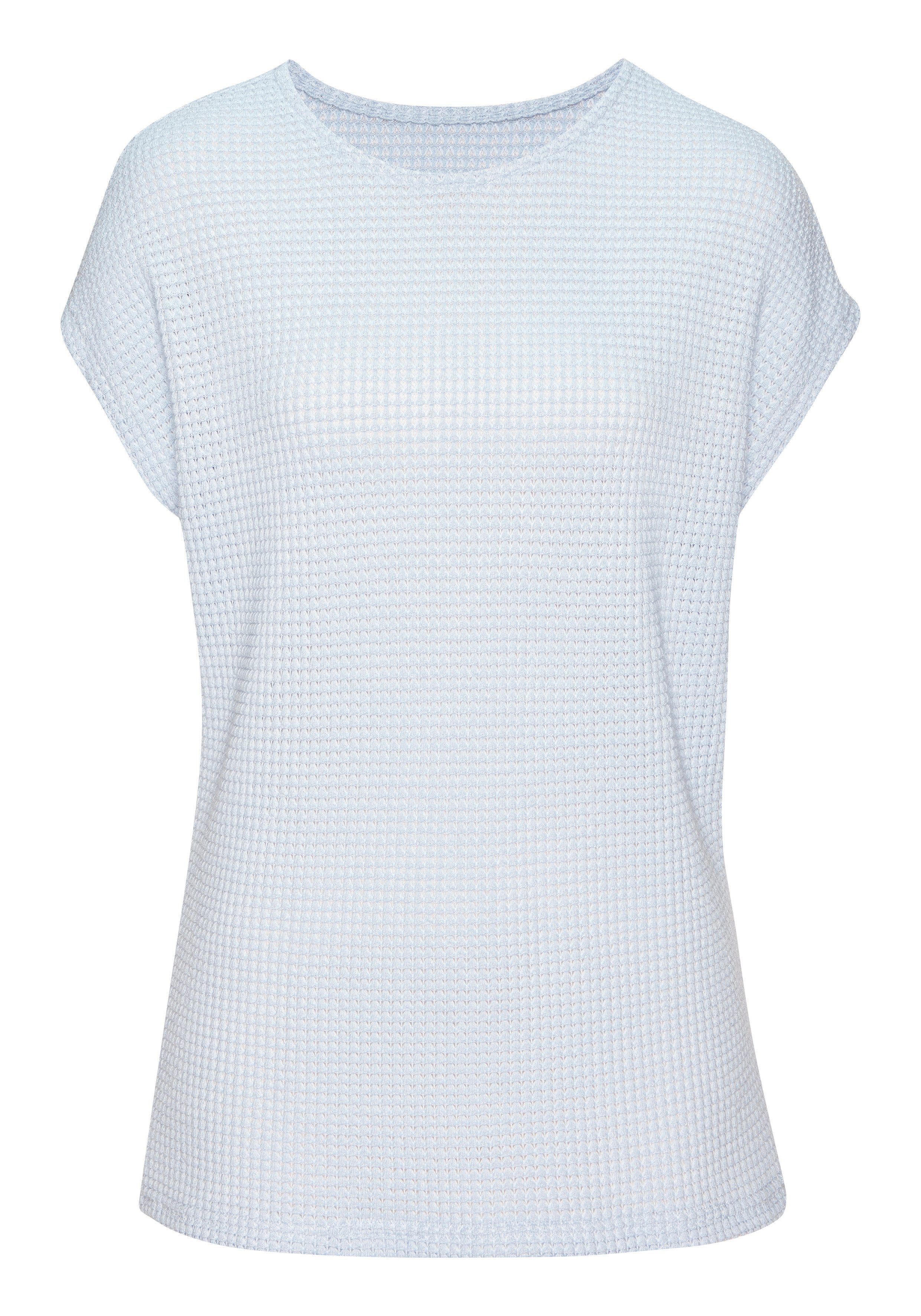 Vivance Kurzarmshirt aus bügelfreiem Waffelstrick luftiges Waffelstrickshirt. € 19,99, (€ 19,99 pro 1 Stk).