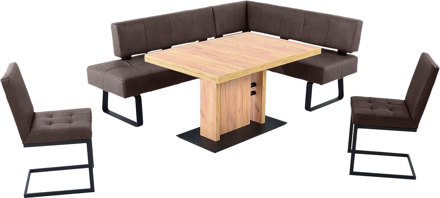 2 II, (4-tlg), in Spider K+W 2 & 1 Breiten, Komfort Tisch wahweise Essgruppe Freischwinger, langer Schenkel Wohnen