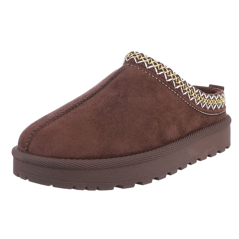 Ital-Design Bequeme Clogs für Damen mit dekorativen Details Snowboots (9045 günstig online kaufen