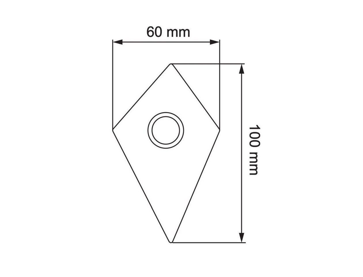 Thumbnail - Bravios Briefkasten Klingeltaster Diamant Edelstahl