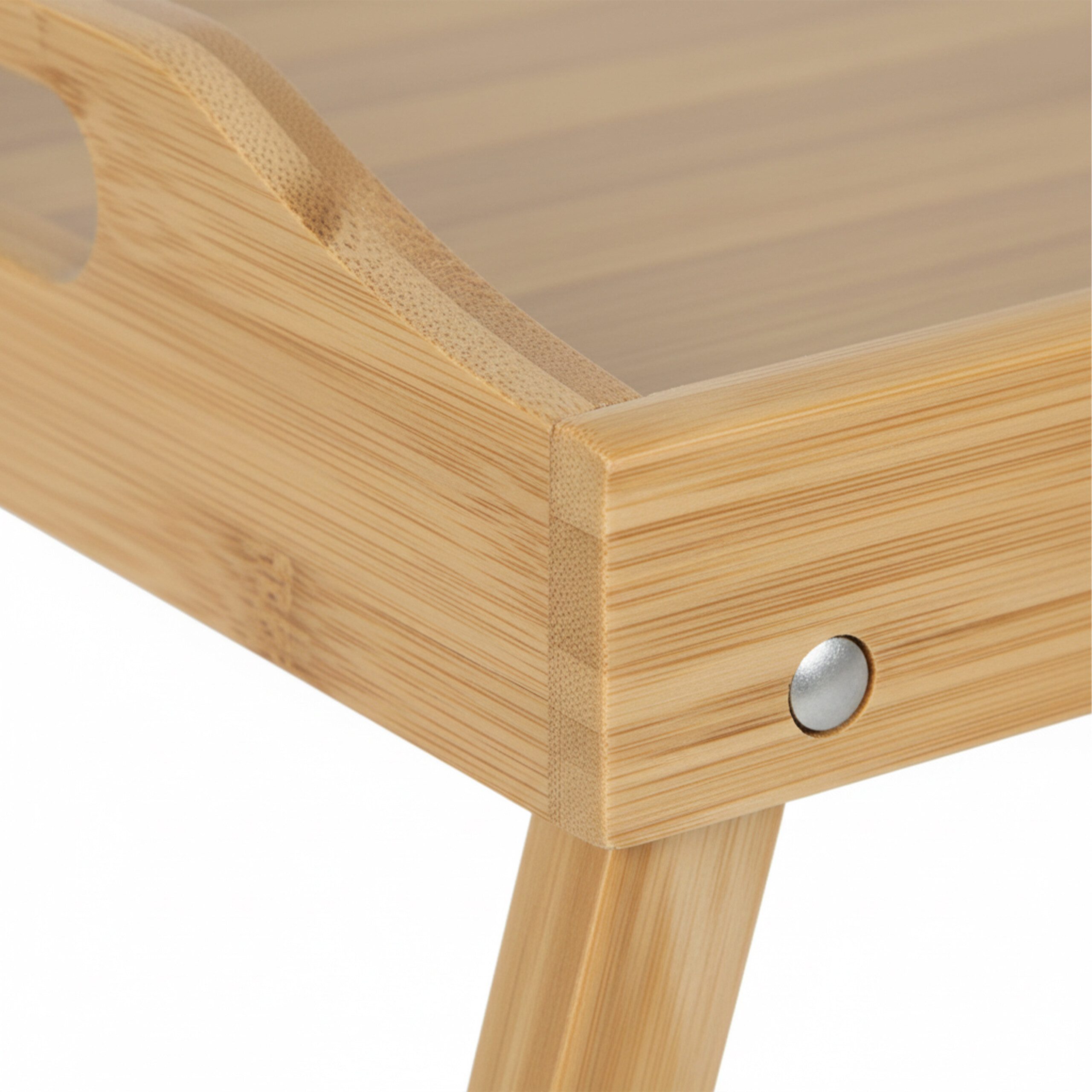 relaxdays Tablett Klappbares Betttablett aus Bambus, Bambus, (1-tlg), natur – Bild 5 von 5