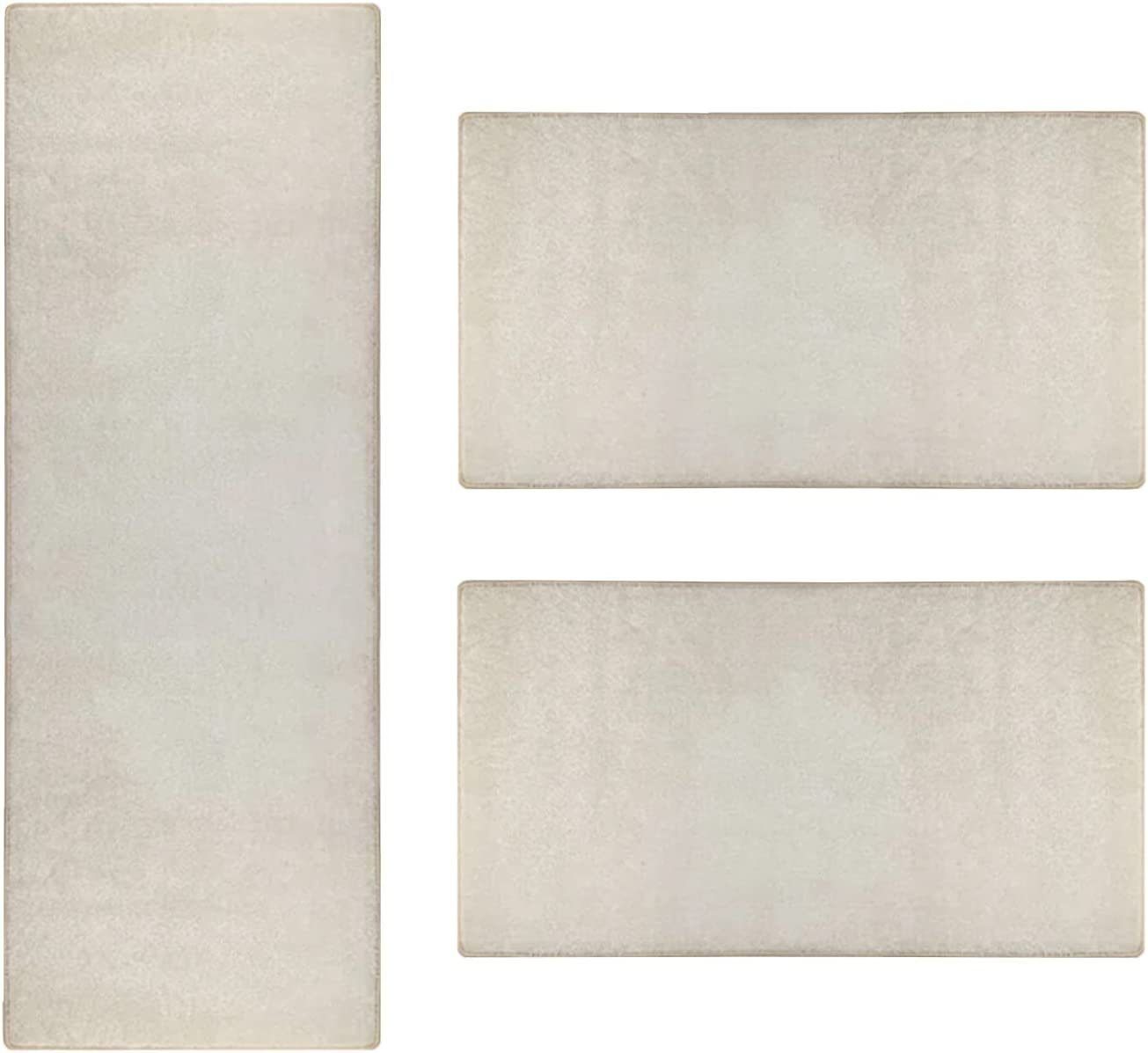 Floordirekt Hochflor-Bettumrandung Sundae, 6 Farben & 3 Größen, Teppichläufer, ideal im Schlafzimmer, Höhe 13.5 mm, (3-tlg), Velours