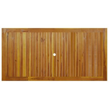 furnicato Gartentisch 200x100x74 cm Massivholz Akazie