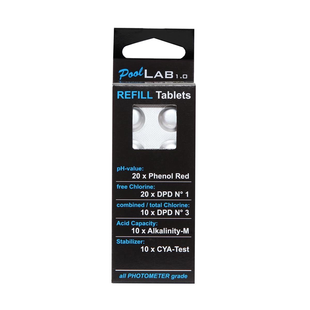 Keksdose PoolLAB Refill Pack 70 Photometer Reagenzien, Metal