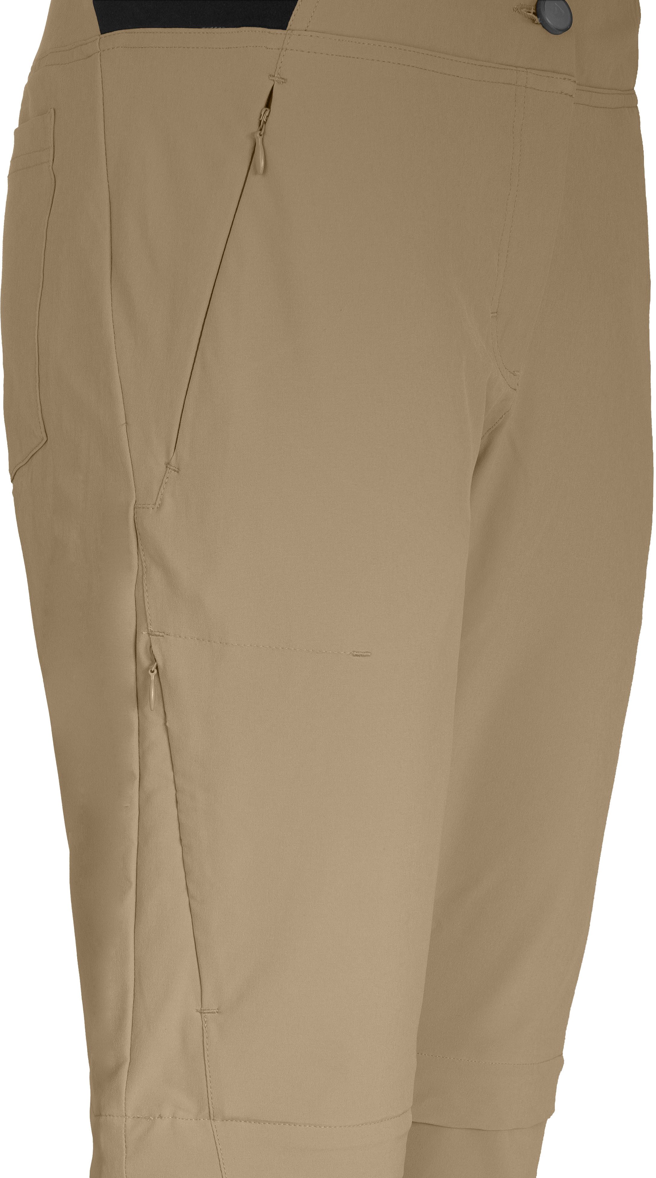 Bergson Outdoorhose AALBORG Vario Zipp-Off (slim) Damen Wanderhose, recycelt, elastisch, sportlich, Normalgrößen, beige