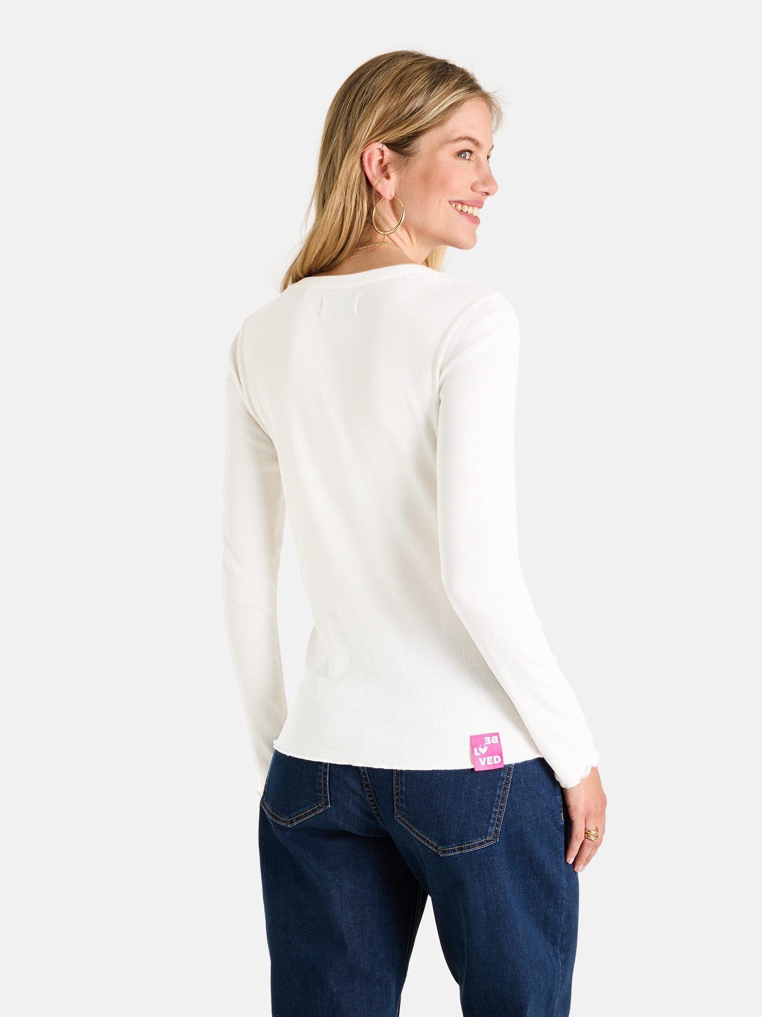 Lieblingsstück Langarmshirt KyraEP mit gewellten Saumabschlüssen