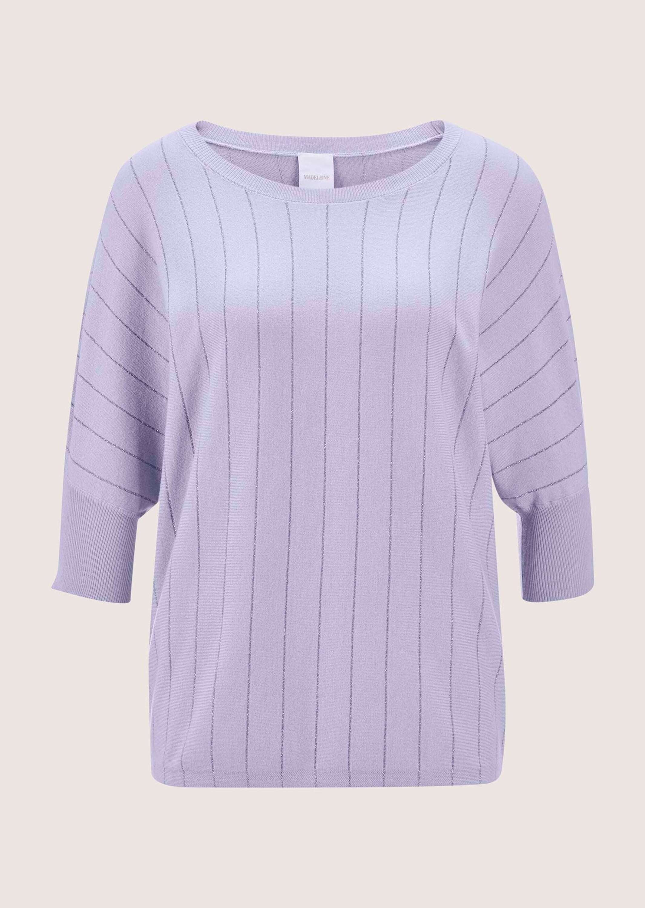 MADELEINE Strickpullover Oversize-Pullover mit Glanz-Effekt