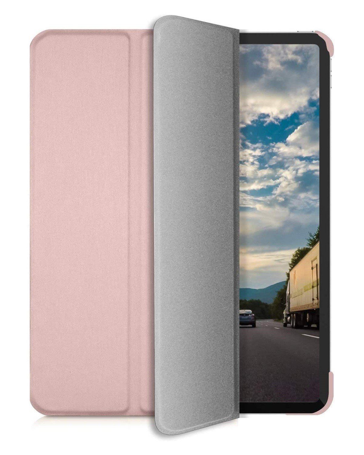 Macally Tablet-Hülle Schutz-Hülle Ständer Smart Tasche Cover Etui, für Apple iPad Pro 11" 2020 und 2021, Befestigung für Apple Pencil