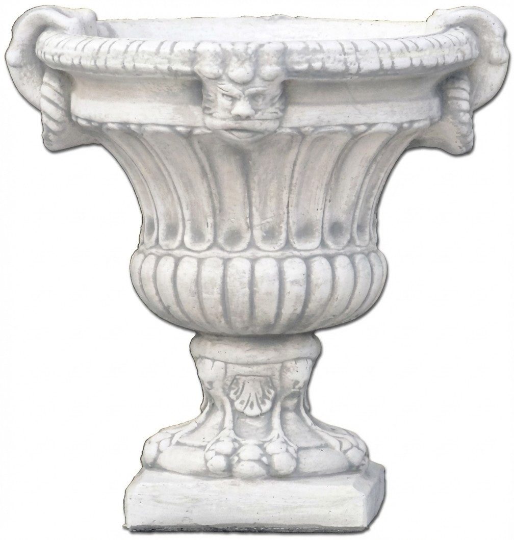 JVmoebel Dekovase Blumenkübel aus Keramik in Grau mit dekorativem Design, Made in Europa
