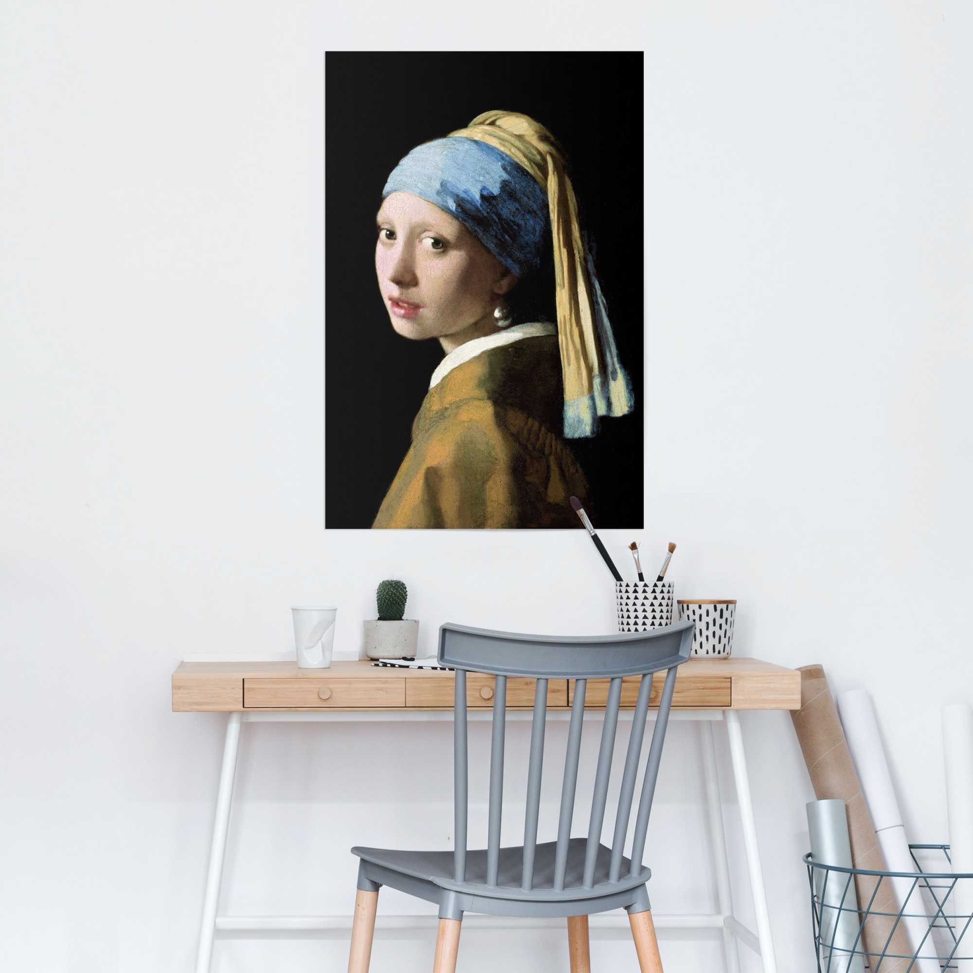 Reinders! Poster Poster Das Mädchen St) Menschen mit Perlenohrgehänge (1 Vermeer, dem Jan