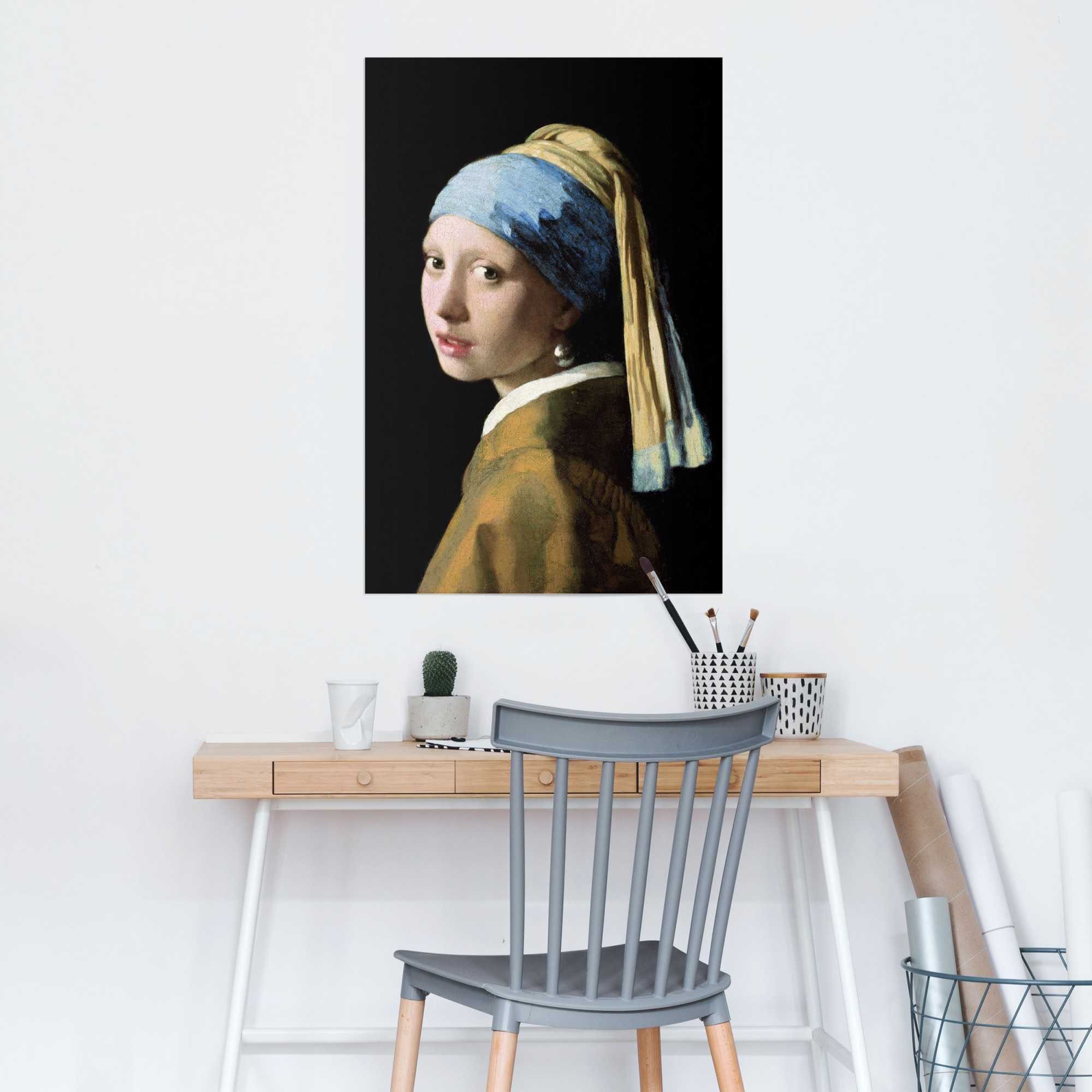Reinders! Poster Poster Das Mädchen mit dem Perlenohrgehänge Jan Vermeer, Menschen (1 St)