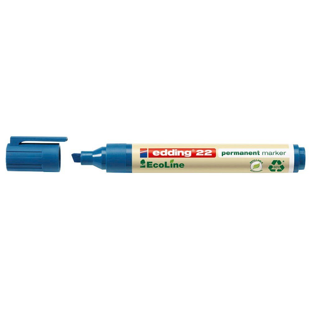 edding 10 edding 22 EcoLine blau - 1,0 Permanentmarker Tintenpatrone 5,0 mm