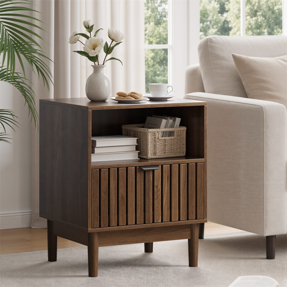 REDOM Nachttisch Nachtkonsole,Beistelltisch (mit einer Schublade. Geeignet für Schlafzimmer, Flur, Wohnzimmer und Kinderzimmer, 1-St., 45 x 39 x 56,5 cm)