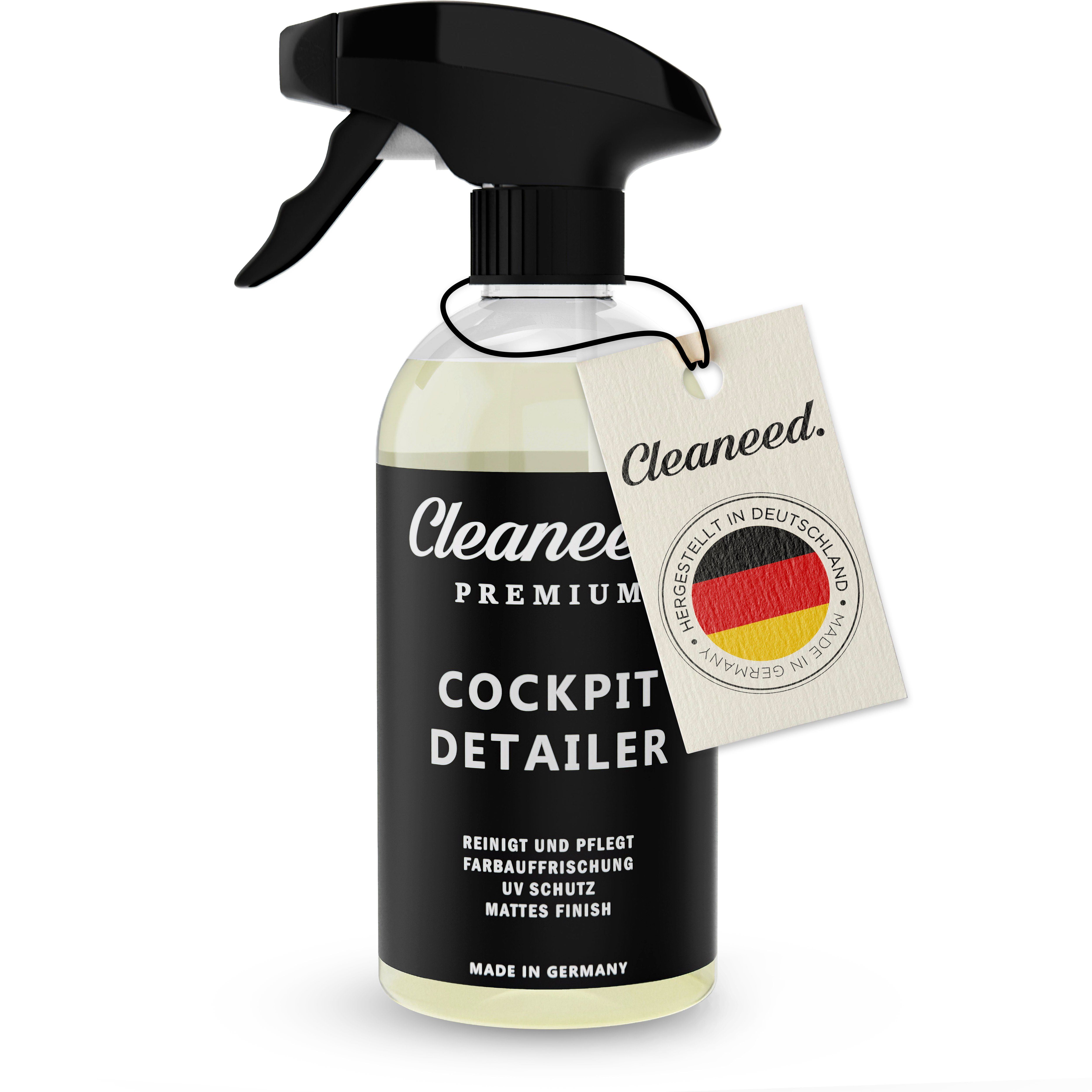 Cleaneed Premium Cockpit und in Einfache Reinigung Innenraum Auffrischung Detailer - Cockpitspray – Mattes Germany Cockpit-Reiniger (Made Finish Materialien) aller 