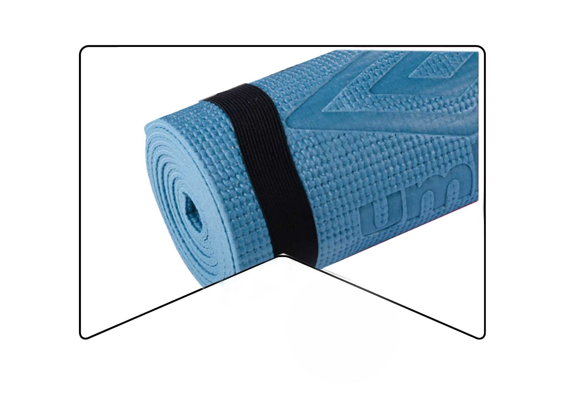 mit (Sportmatte aufrollbar blau Yogamatte Yogamatte abnehmbarem Fitnessmatte Umbro Tragegurt),