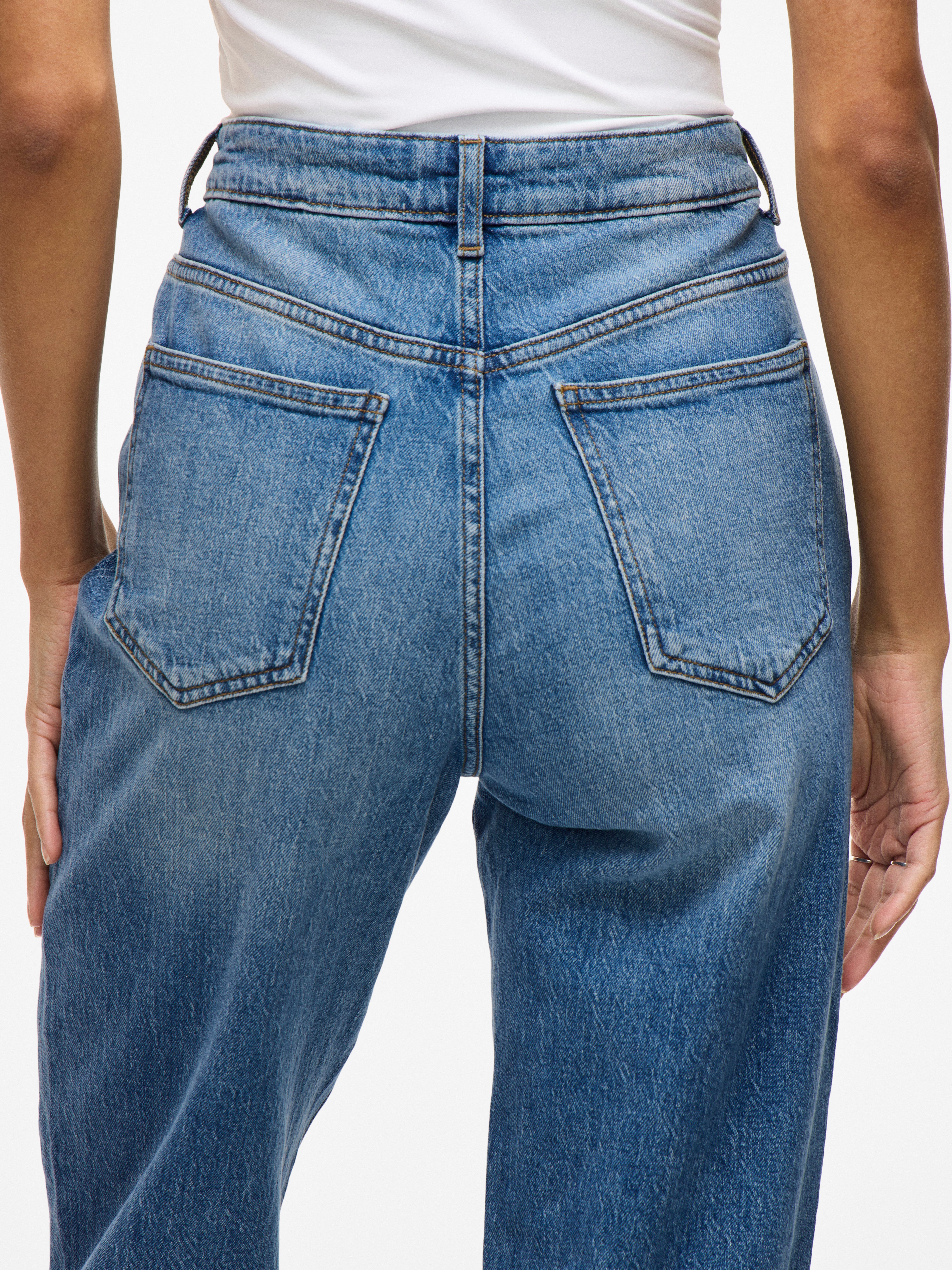 Vila High-waist-Jeans VIKELLY JAF HW STRAIGHT JEANS-NOOS Baumwollmischung