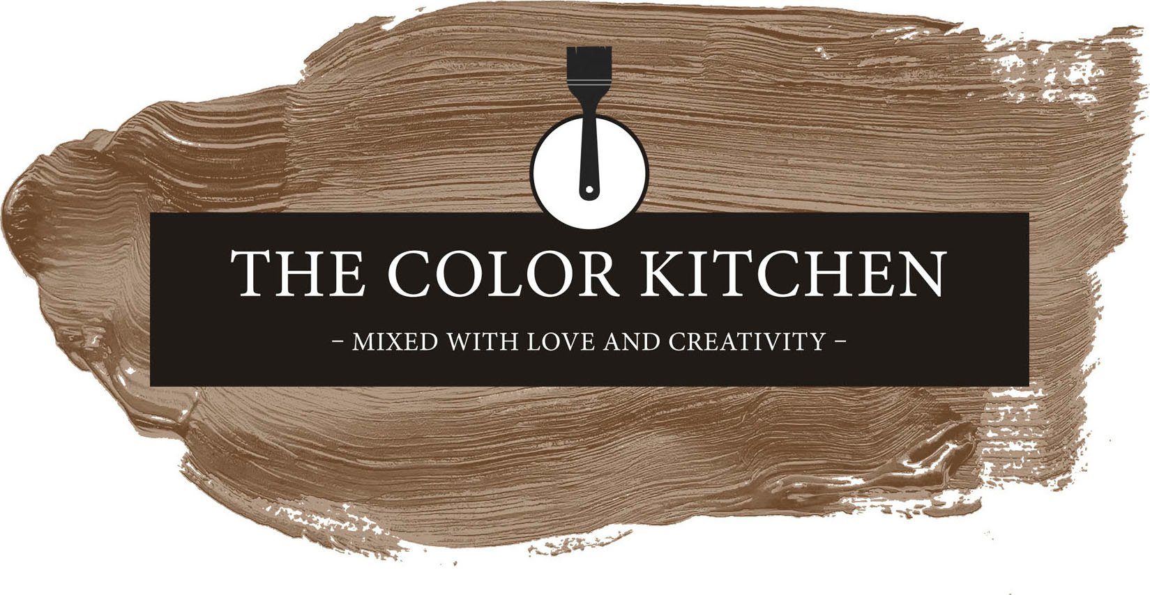 A.S. Création Wand- und Deckenfarbe Seidenmatt Innenfarbe THE COLOR KITCHEN, für Wohnzimmer Schlafzimmer Flur Küche, versch. Brauntöne TCK6007 Awesome Anis