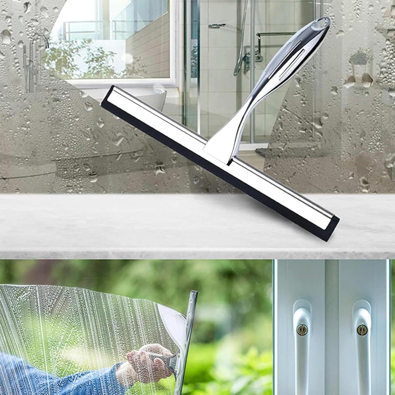 FELIXLEO Duschabzieher Gummilippe 25cm Duschabzieher Ersatz Silikon Fenster, (4-St) – Bild 5 von 5