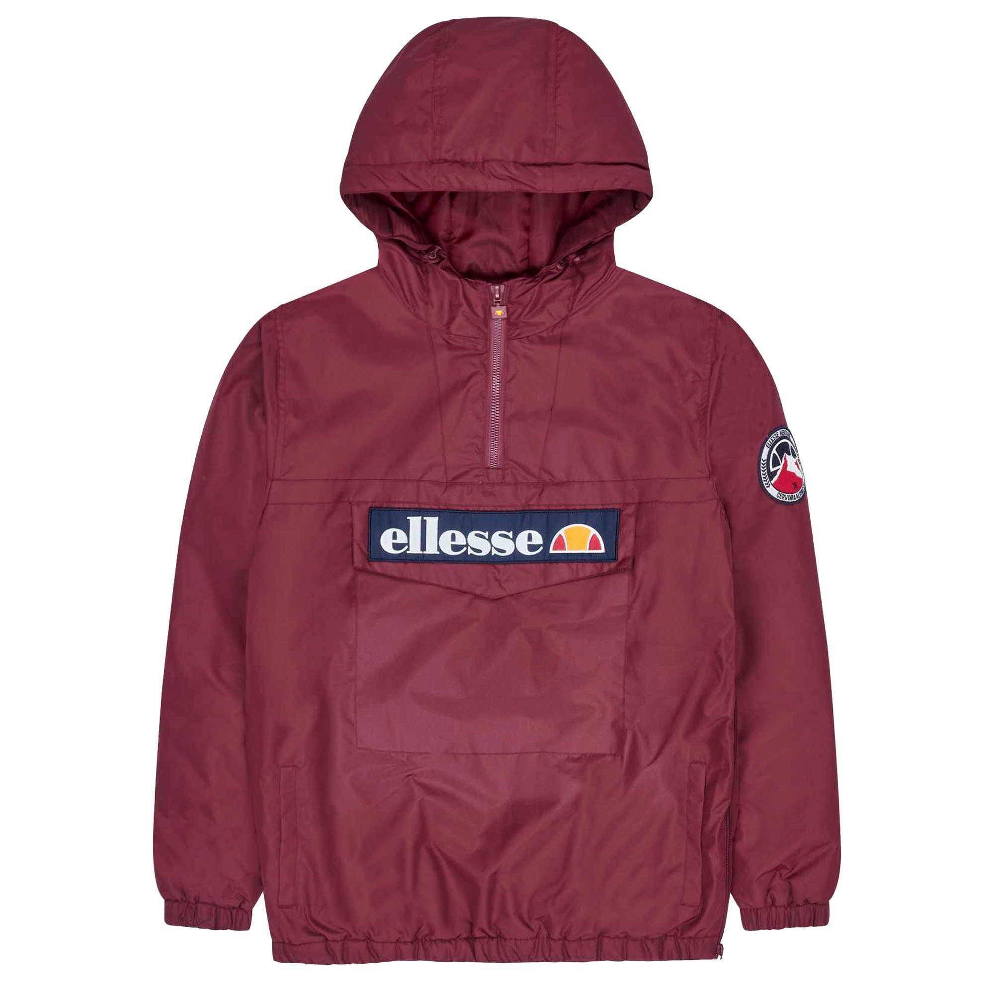 Kapuze Ellesse Herren Windbreaker, Outdoorjacke -MONTERINI Jacke Rot