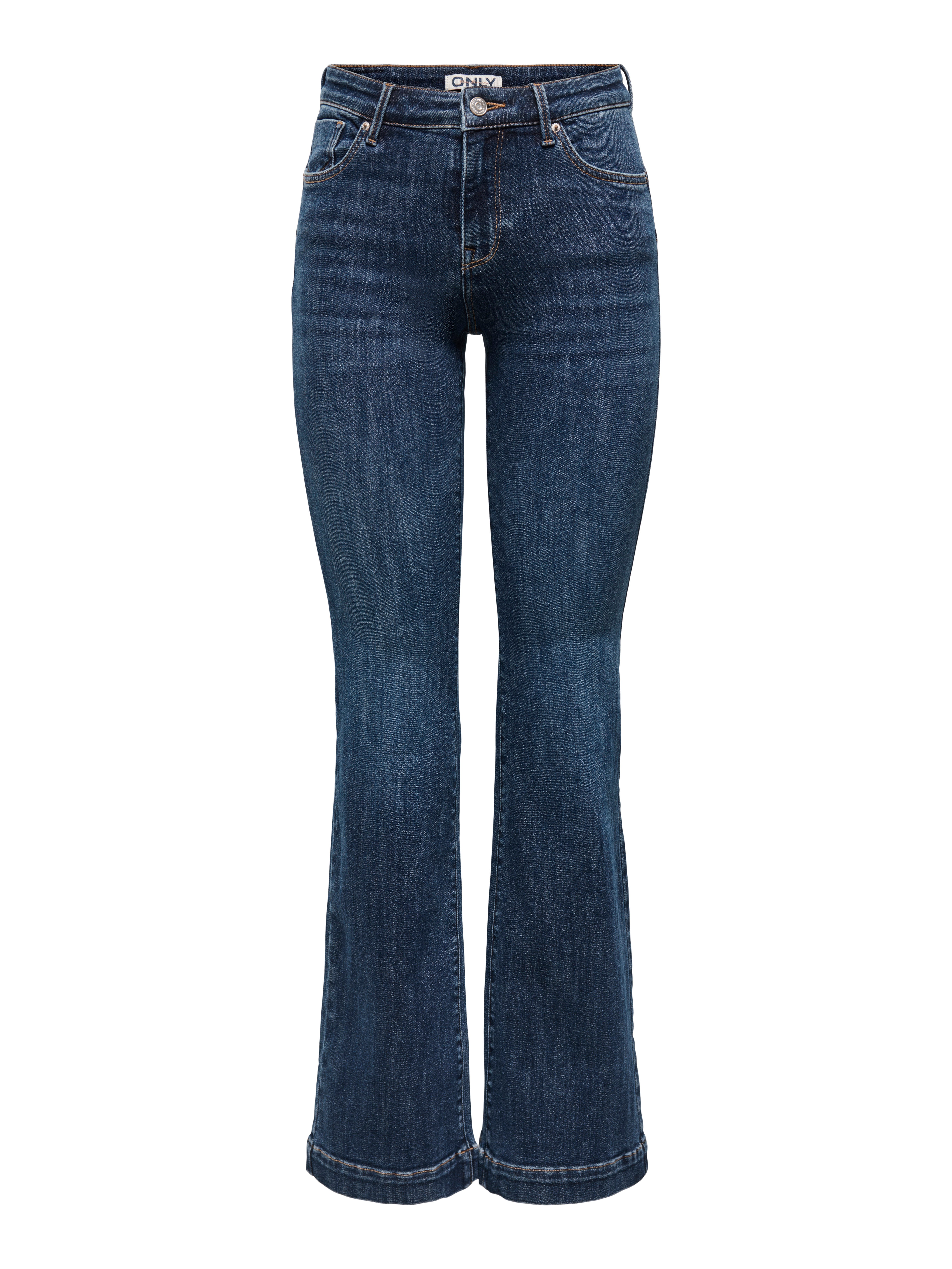 ONLY Bootcut-Jeans ONLPOWER MID FLARED PUSHUP DNM GEN332 günstig online kaufen