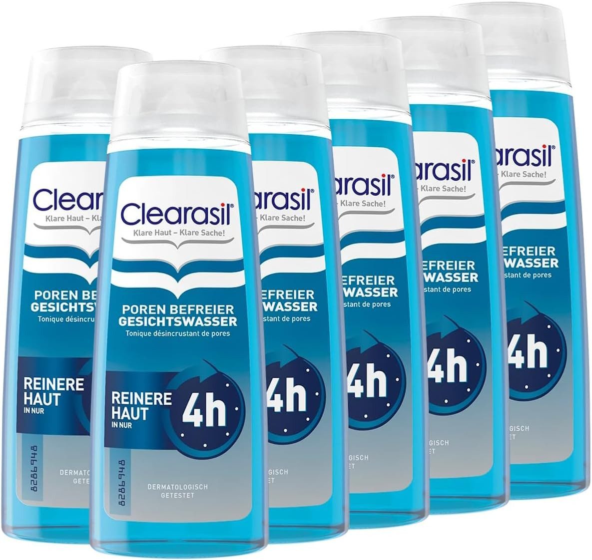 Clearasil Тонер для лица Clearasil Poren Befreier Тонер для лица 6 x 200ml, 6-tlg., Zur Reinigung der Poren