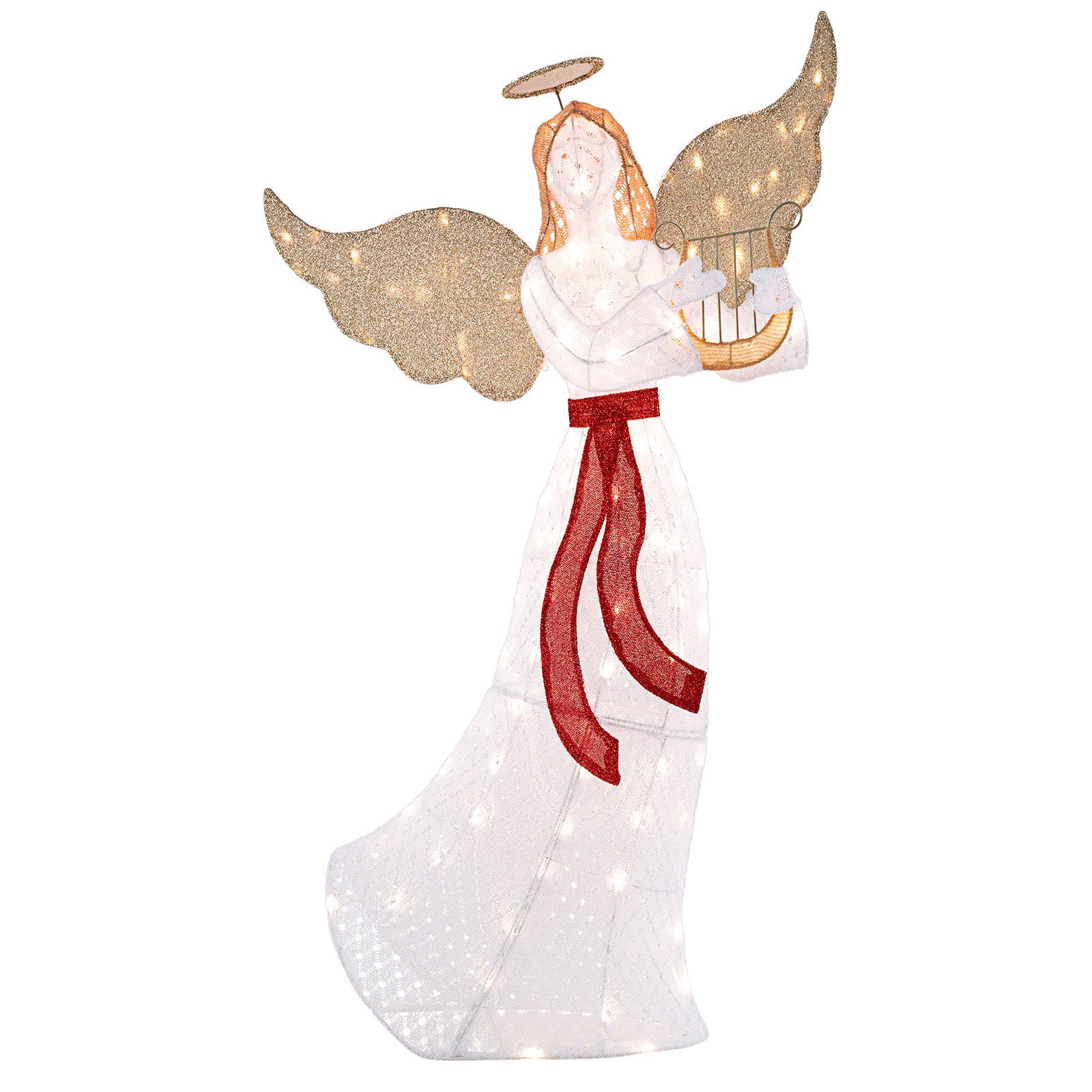 COSTWAY Weihnachtsfigur, mit 120 LED-Lichtern, 150cm günstig online kaufen