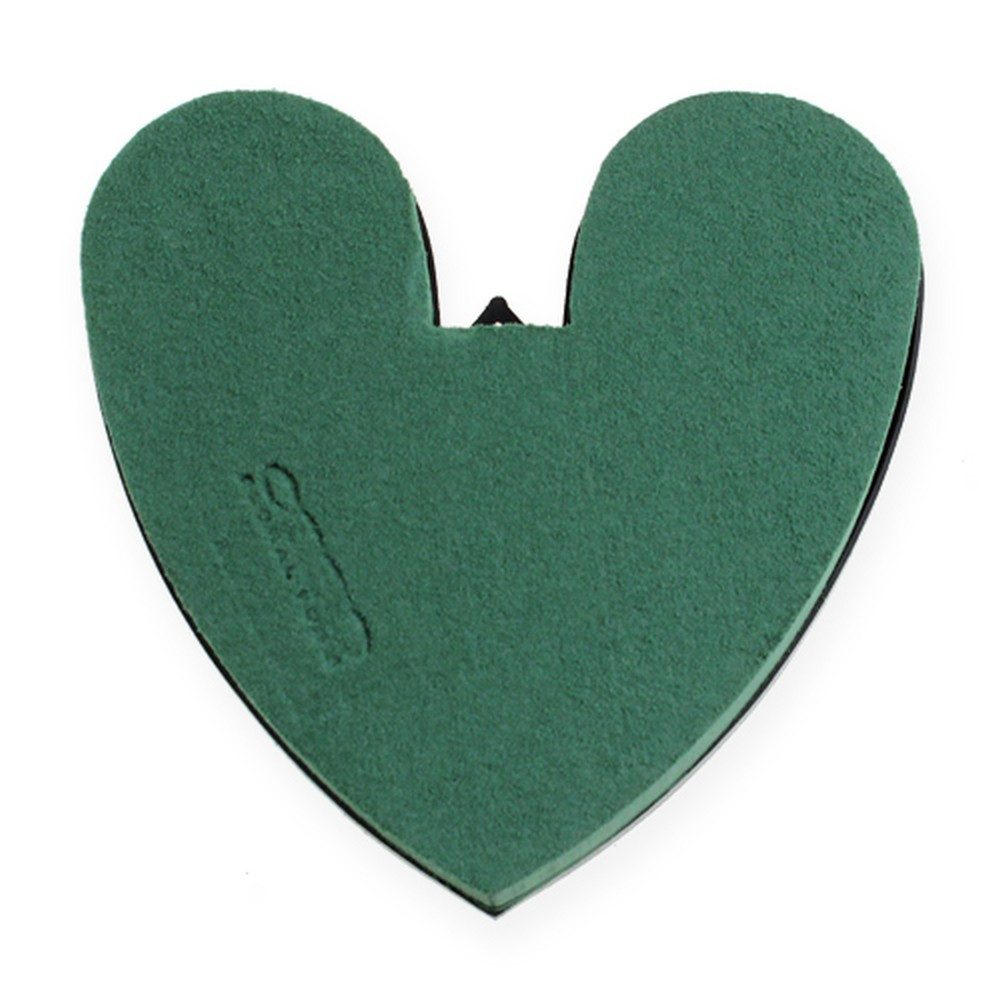 Oasis Bastelnaturmaterial OASIS® Steckherz mit Boden 17cm - Dekoherz, Nasssteckschaum, 4 Stück