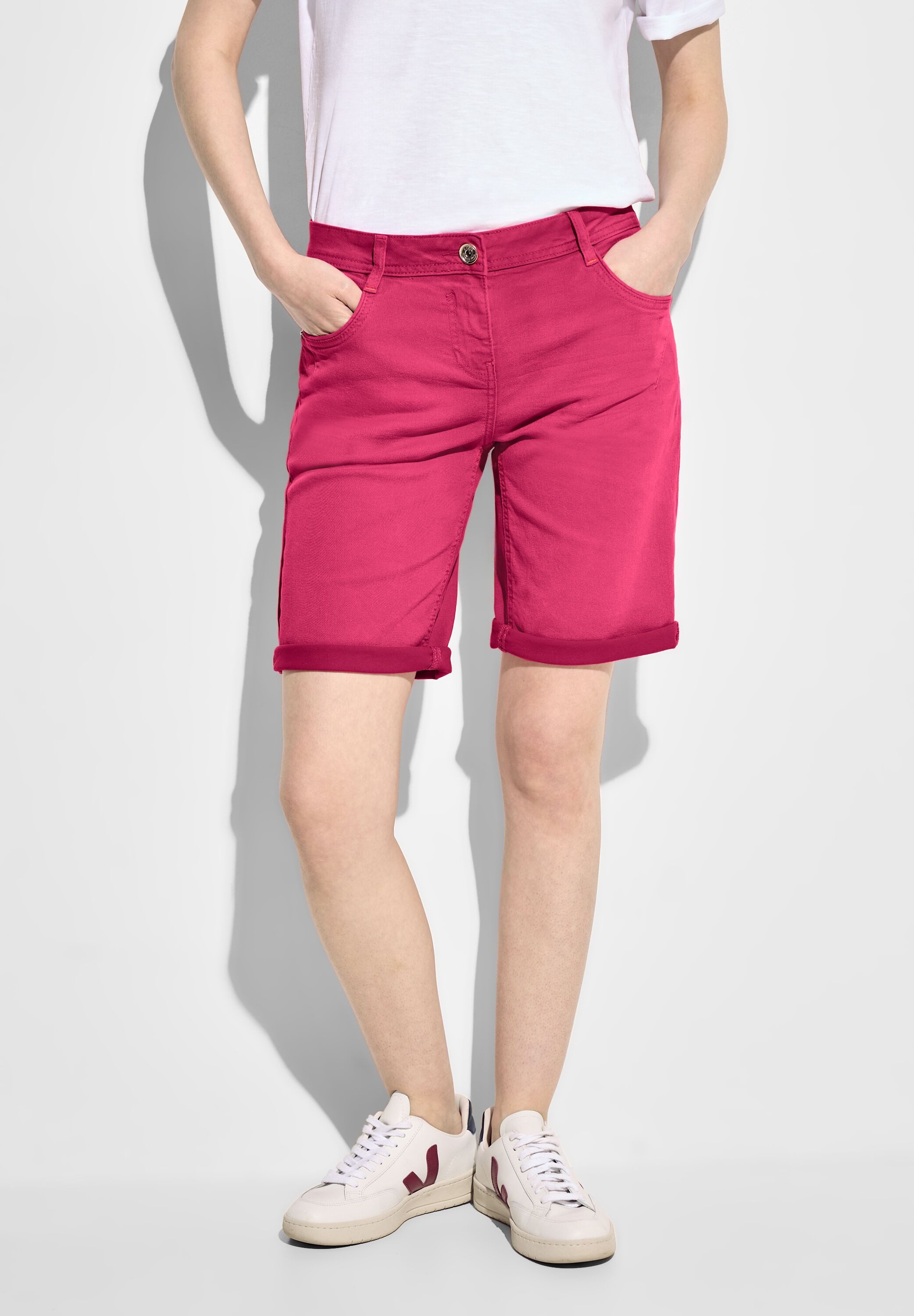 CECIL Shorts Style Scarlett Sommerhose mit Eingrifftaschen
