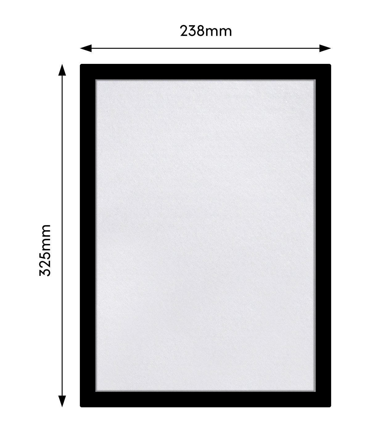 LMG Germany Magnettafel Magnetrahmen A4, matt, wiederablösbar, (Einzelpackung, 1 Stück), Magnetisch, hitzebeständig, wiederablösbar, mattiert, A4