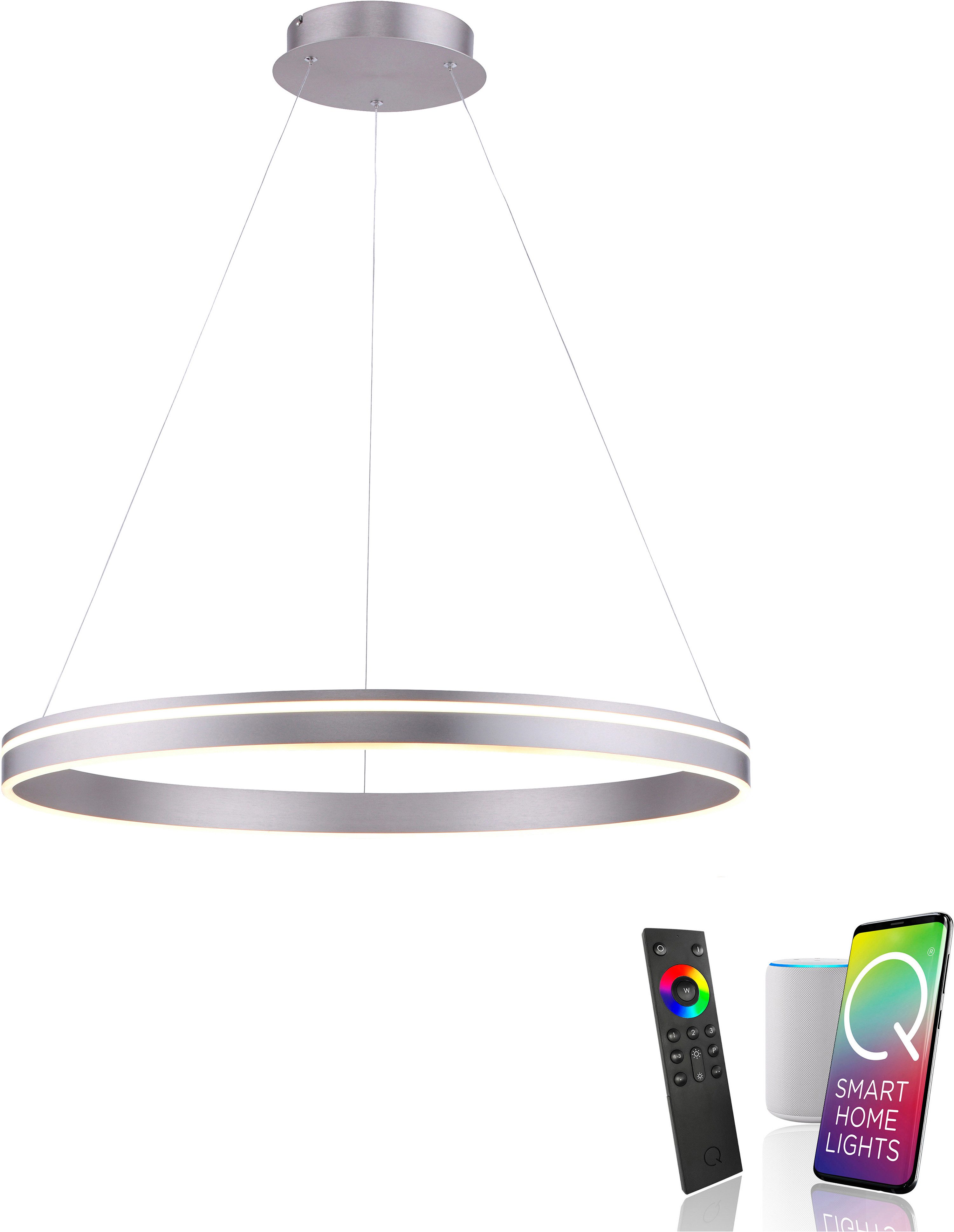 Neuhaus Q SMART HOME LIGHTS LED Pendelleuchte Q-VITO, Smart Home, LED fest integriert, warmweiß - kaltweiß