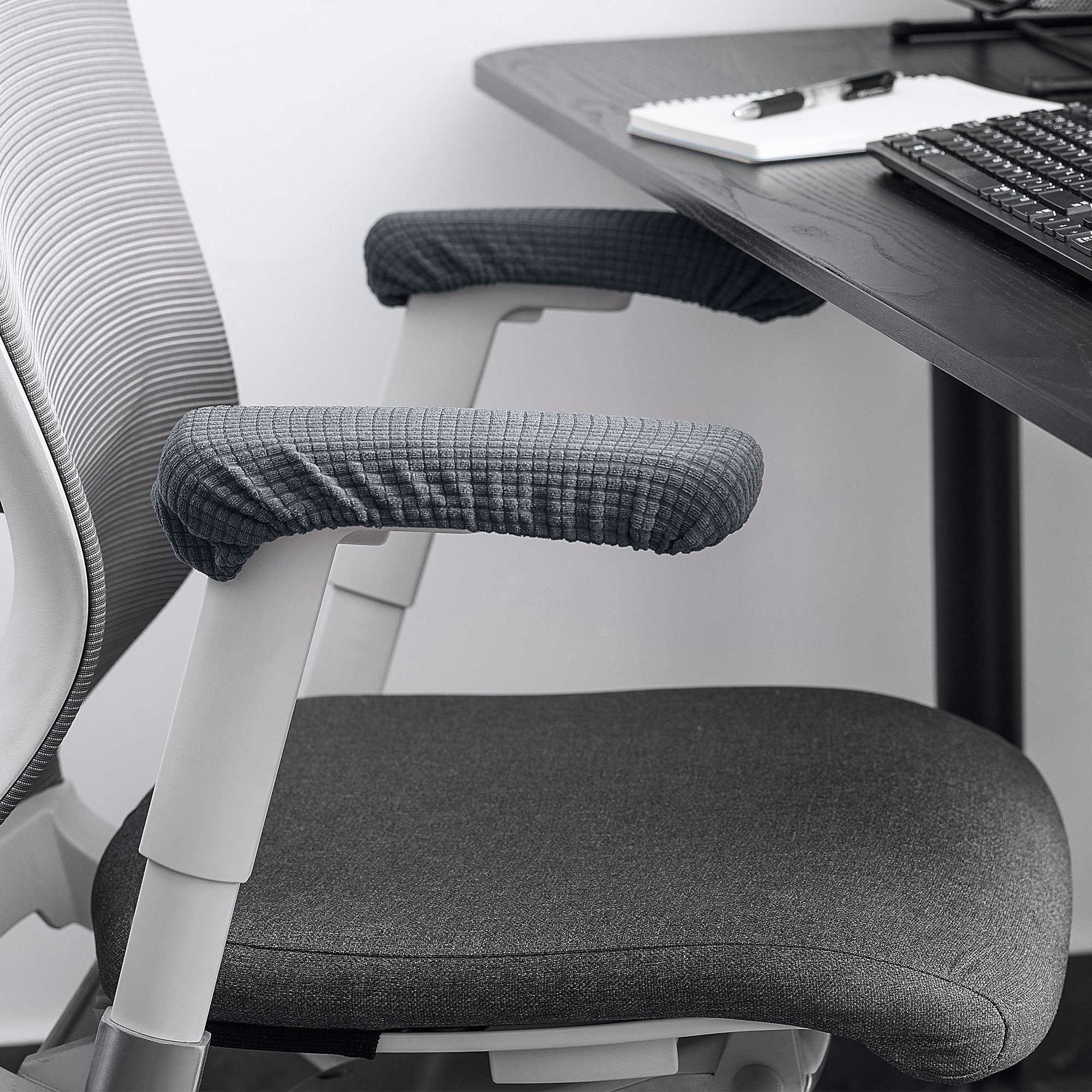 kwmobile Armlehne 2x Hülle für Bürostuhl Armlehne, Bezug Husse Cover - Schu günstig online kaufen