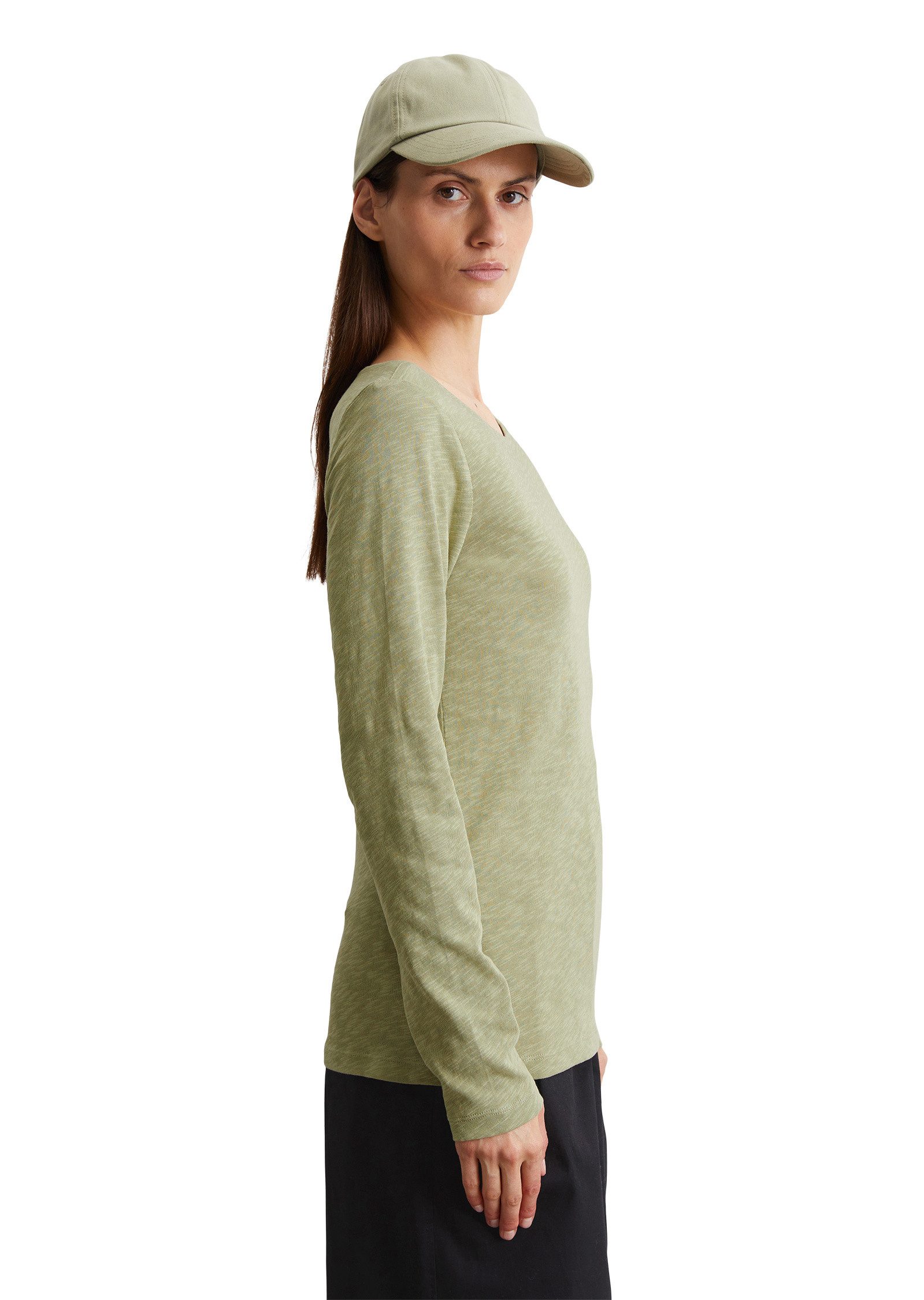 Marc O'Polo Langarmshirt aus Slub Jersey günstig online kaufen