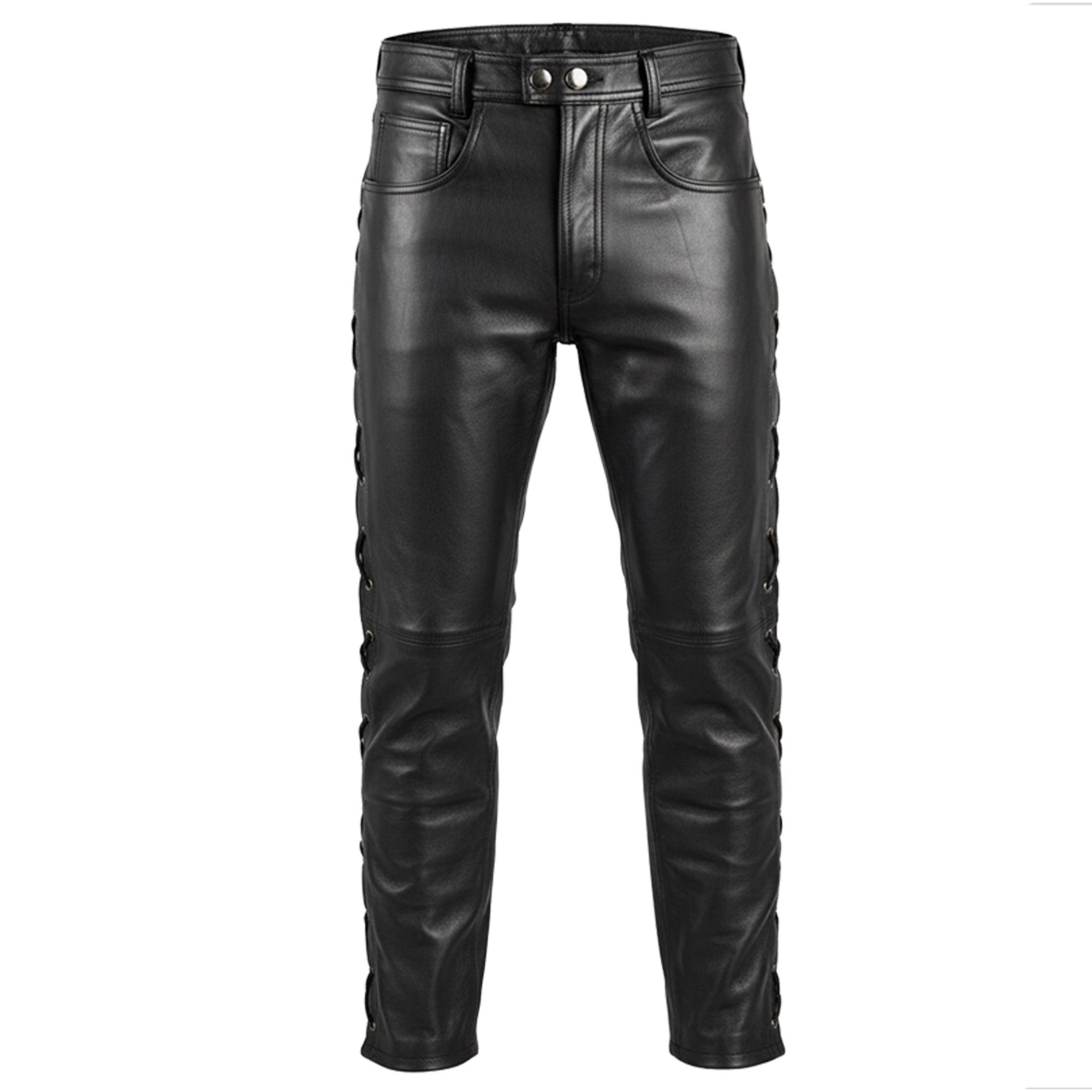 RadMasters Motorradhose GW860 Stylish Biker Lederjeans aus Büffelleder