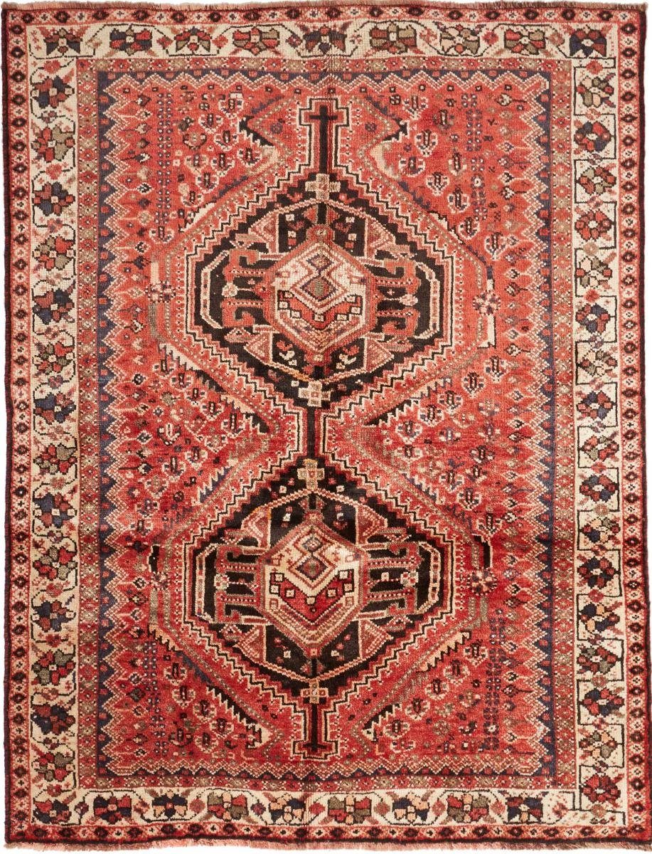 Orientteppich Shiraz 149x198 Handgeknüpfter Orientteppich / Perserteppich, Nain Trading, rechteckig, Höhe: 10 mm