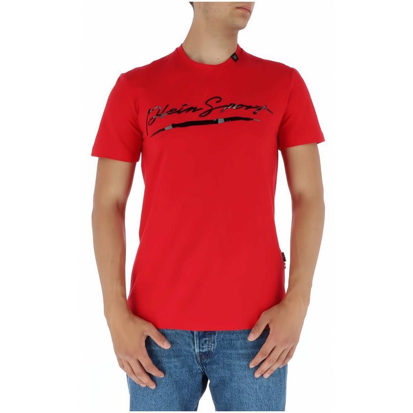 Tragekomfort, Farbauswahl vielfältige NECK T-Shirt SPORT ROUND Look, hoher Stylischer PLEIN