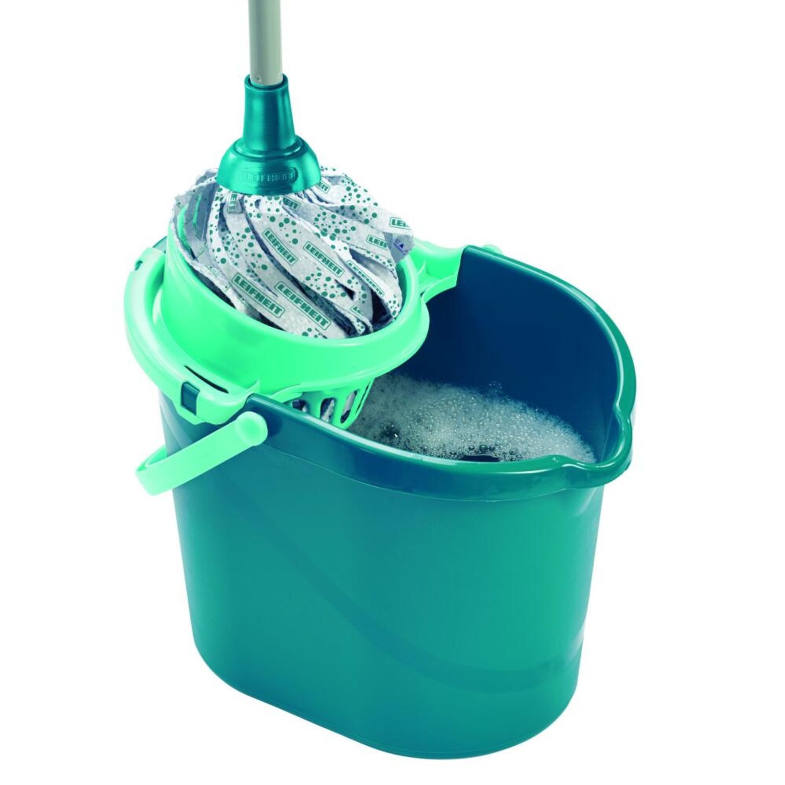 BURI Wischmopp 4x Leifheit Wischmopp 3-tlg Bodenwischer Wischer Eimer Bodenreiniger