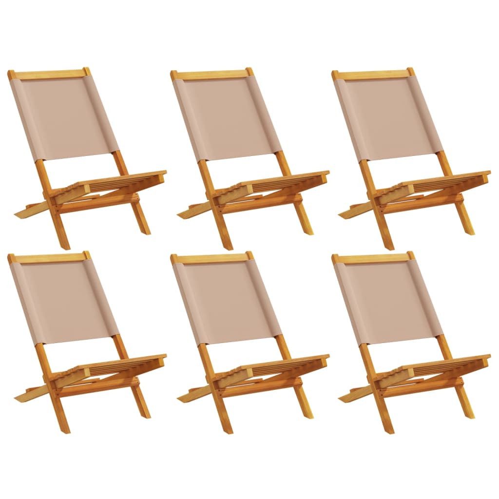 vidaXL Gartenstuhl Gartenstühle 6 Stk. Klappbar günstig online kaufen