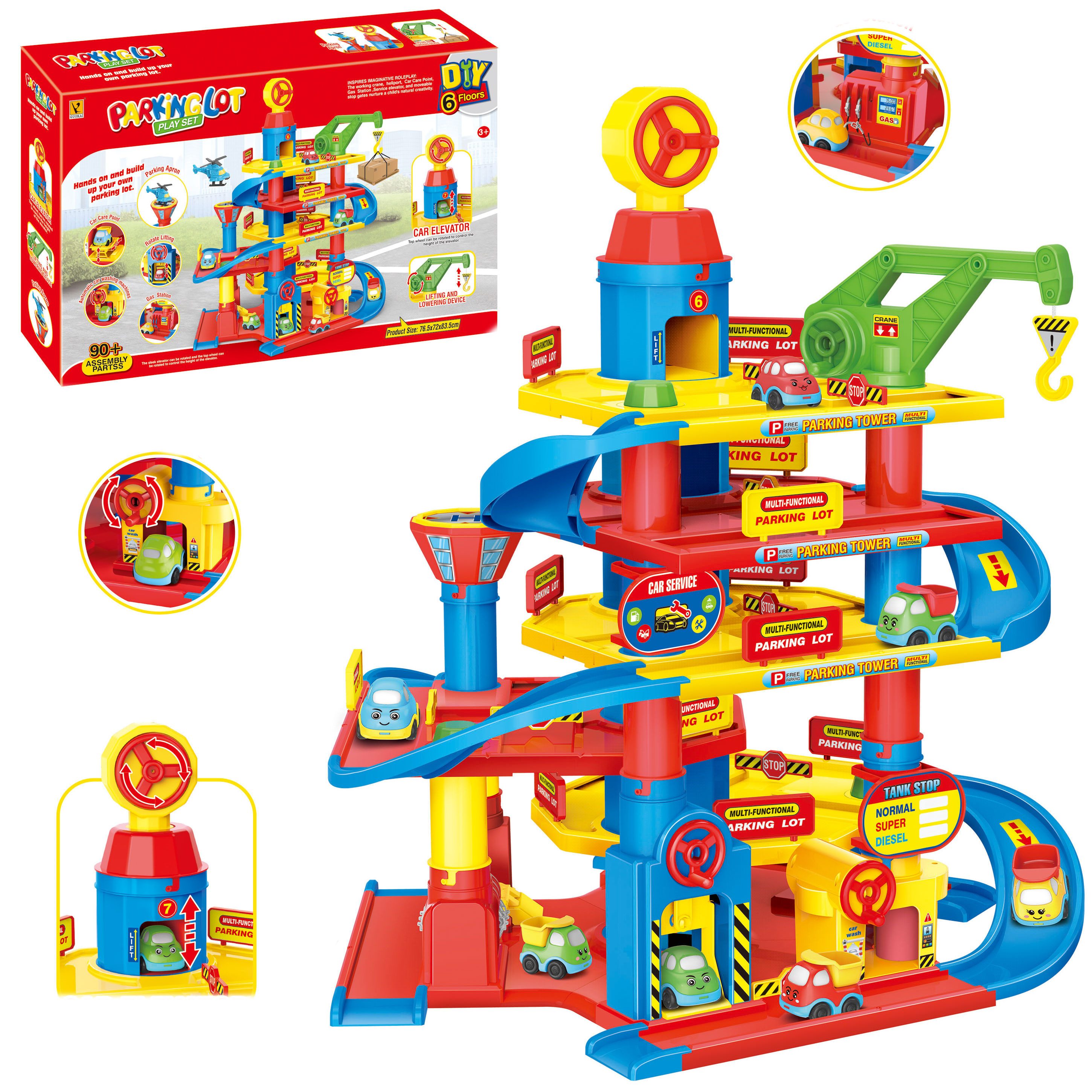 COIL Spiel-Parkgarage Autogarage, Parkhaus, Tower Garage, Parkgarage (90-tl günstig online kaufen