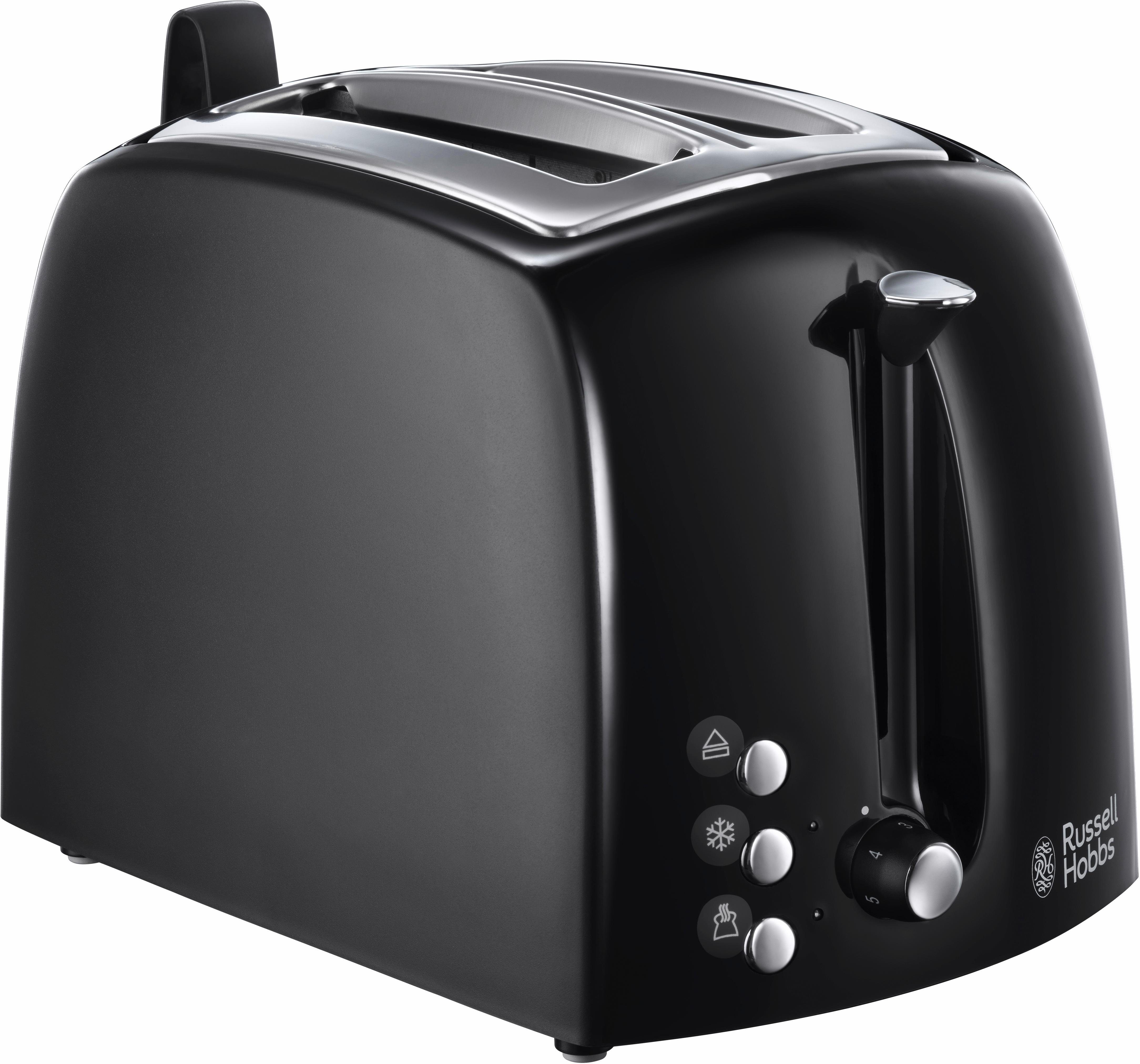 RUSSELL HOBBS Toaster 22601-56 Textures Plus, 2 kurze Schlitze, für 2 Scheiben, 850 W