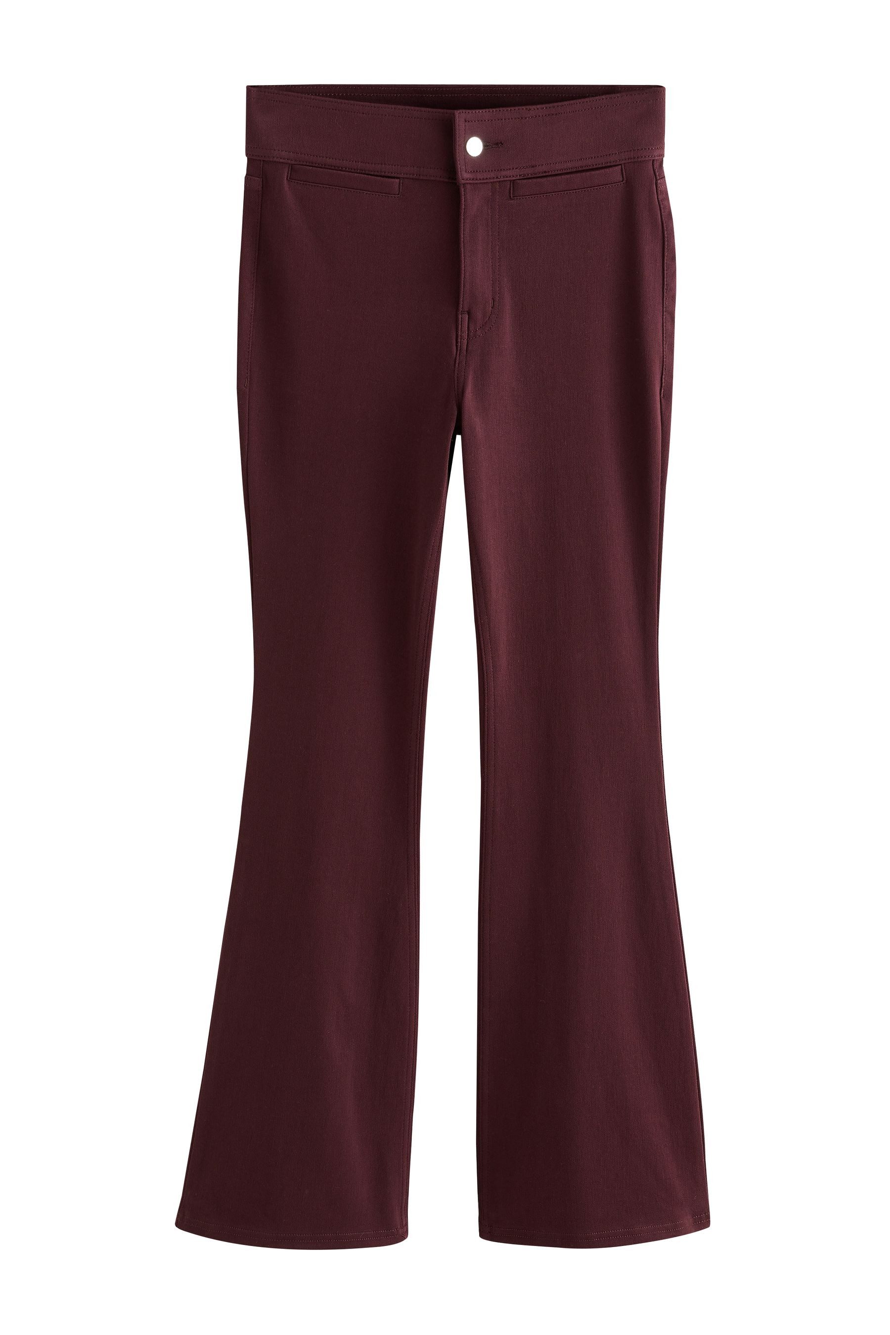 Next Jeansleggings Denim-Leggings mit ausgestelltem Bein, Kurzgröße (1-tlg)