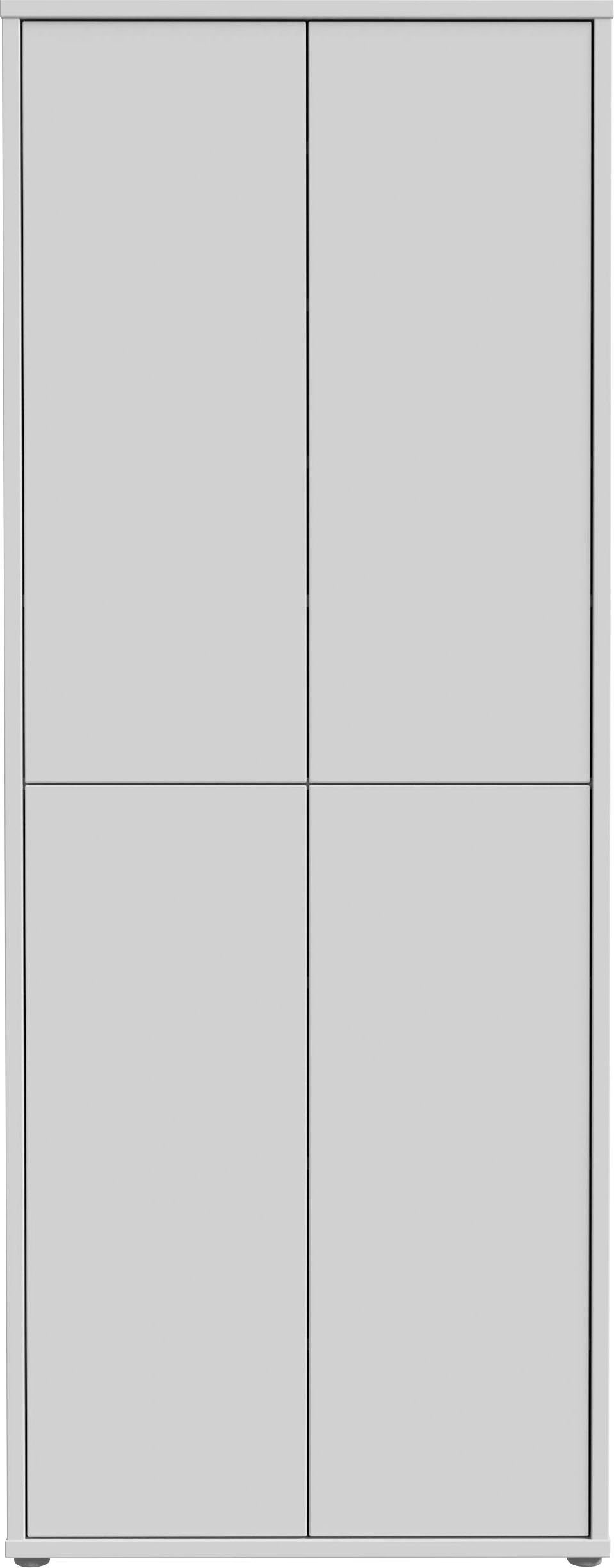FORTE Schuhschrank Alice Springs, Schuhschrank, Höhe 191,9 cm, 4 Türen, viel Platz (B/H/T 74,5/191,9/34,9 cm) Stauraumschrank, Mehrzweckschrank, Breite 74,5 cm, mit 8 Böden