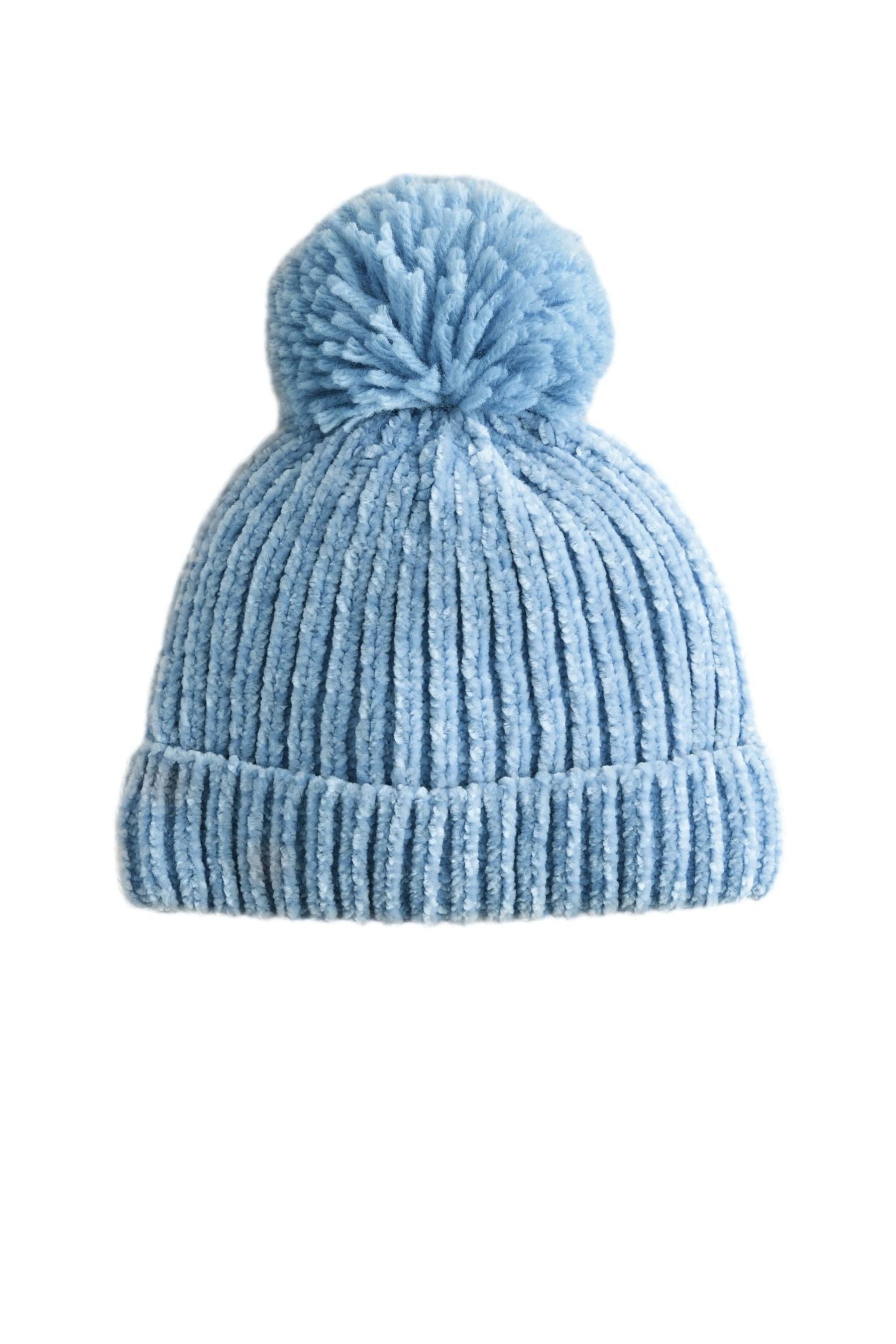 Next Strickmütze Baby Pudelmütze aus Chenille (1-St)